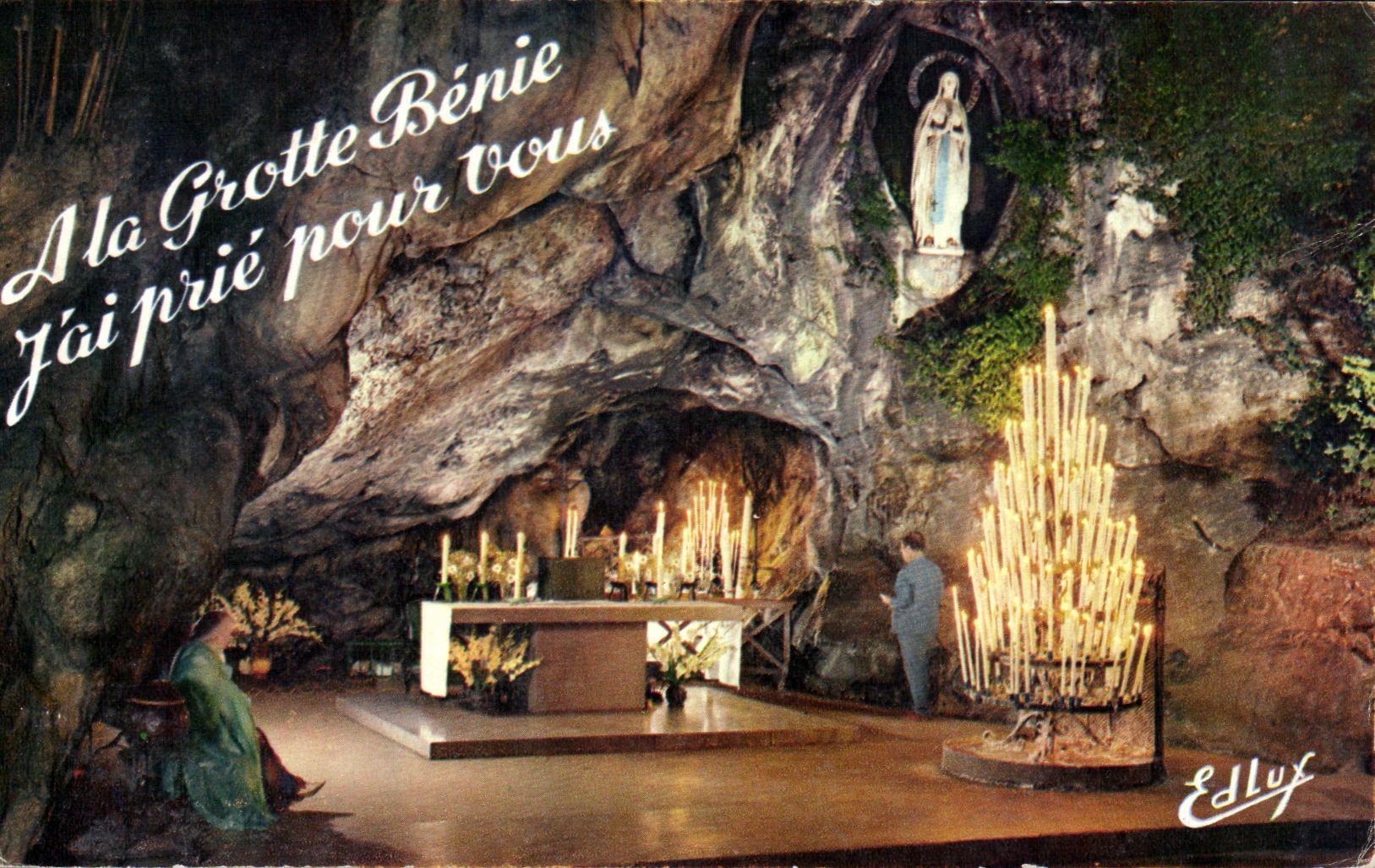 CPSM Lourdes La Grotte Miraculeuse 
