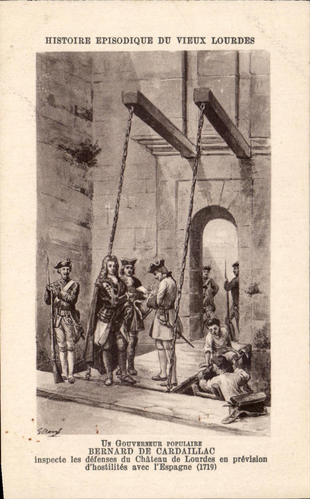 CPA Histoire Epis Un Vieux Lourdes Gouverneur Populaire Bernard De Cardaillac 