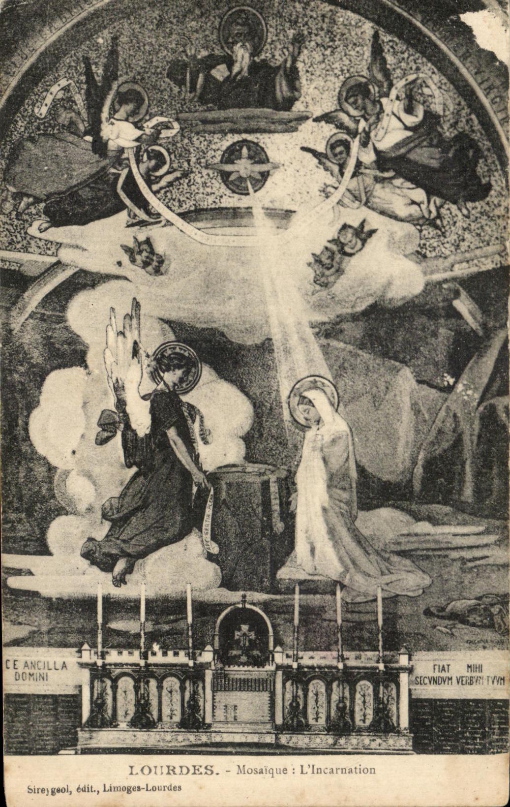 CPA Lourdes Mosaique L'Incarnation 