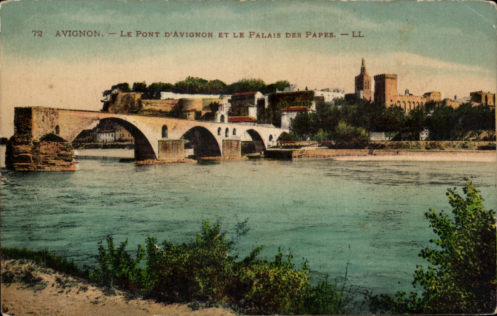 CPA Avignon el puente de Avignon And el paladar de los papas
