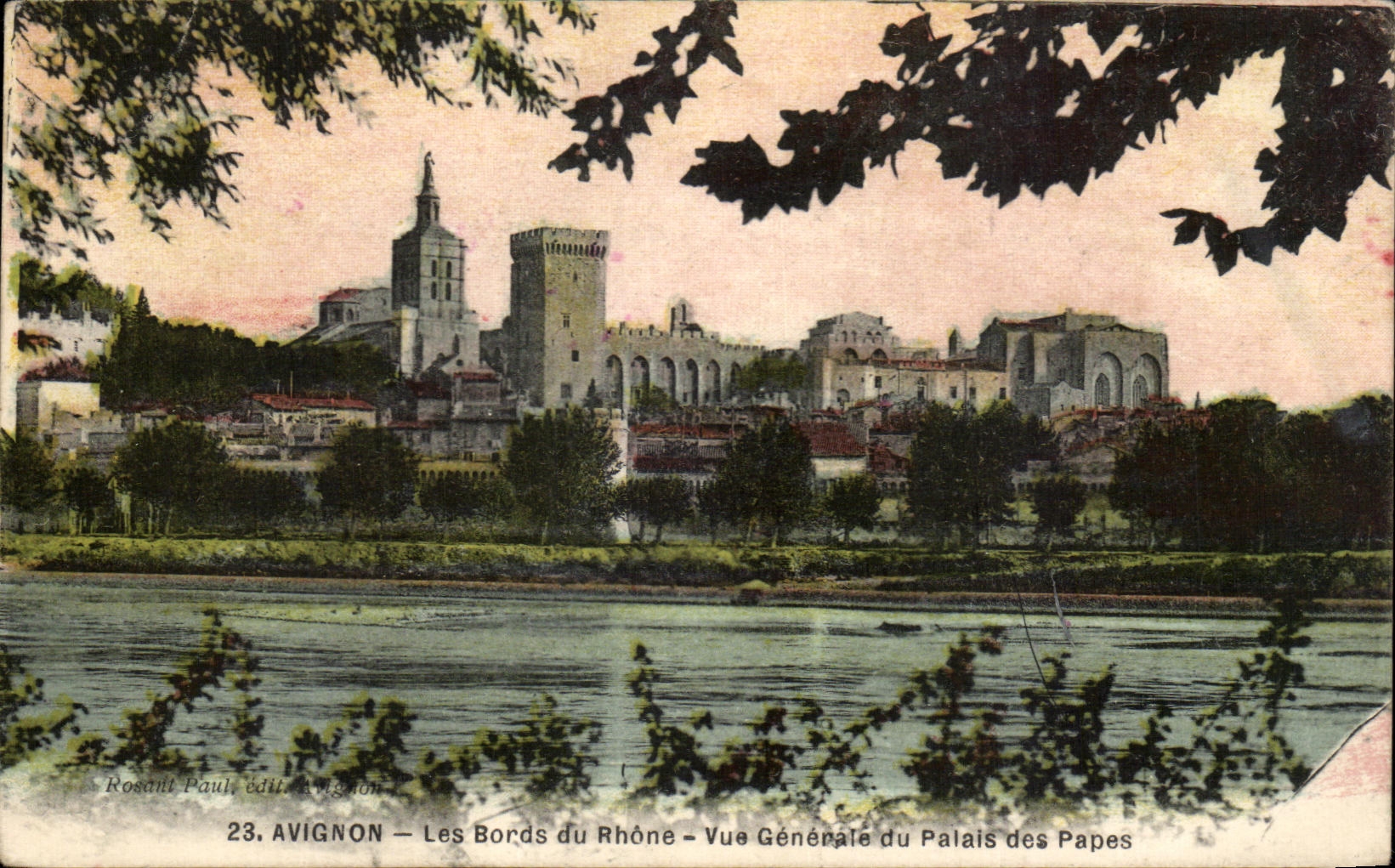Bordes de CPA Avignon de la opinion de Rhone del paladar de los papas