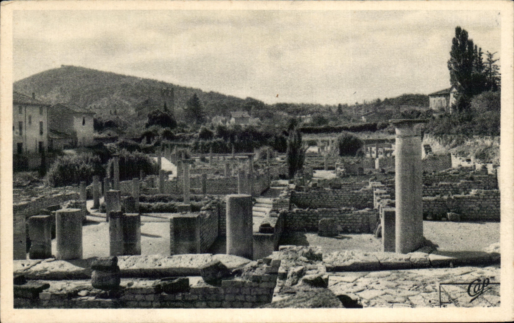 CPA Vaison the Roman Excavations Of Villasse