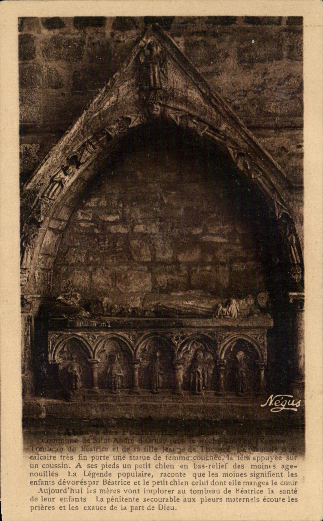 CPA Abbaye des Fontenelles 