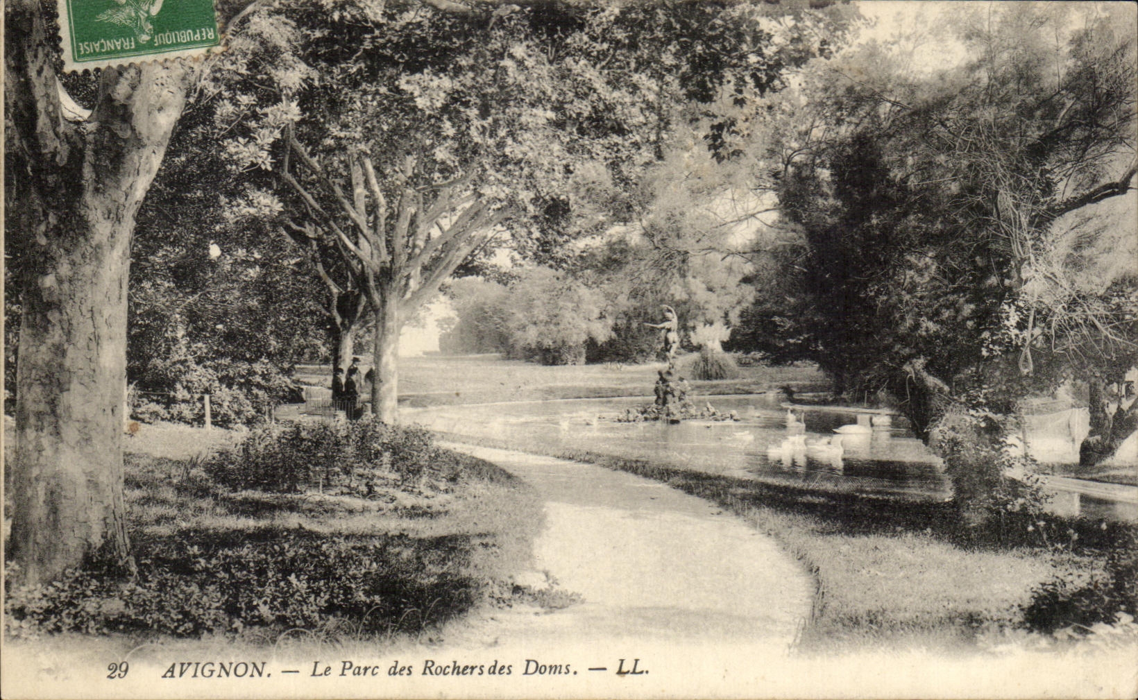 CPA Avignon el parque de las rocas de Doms