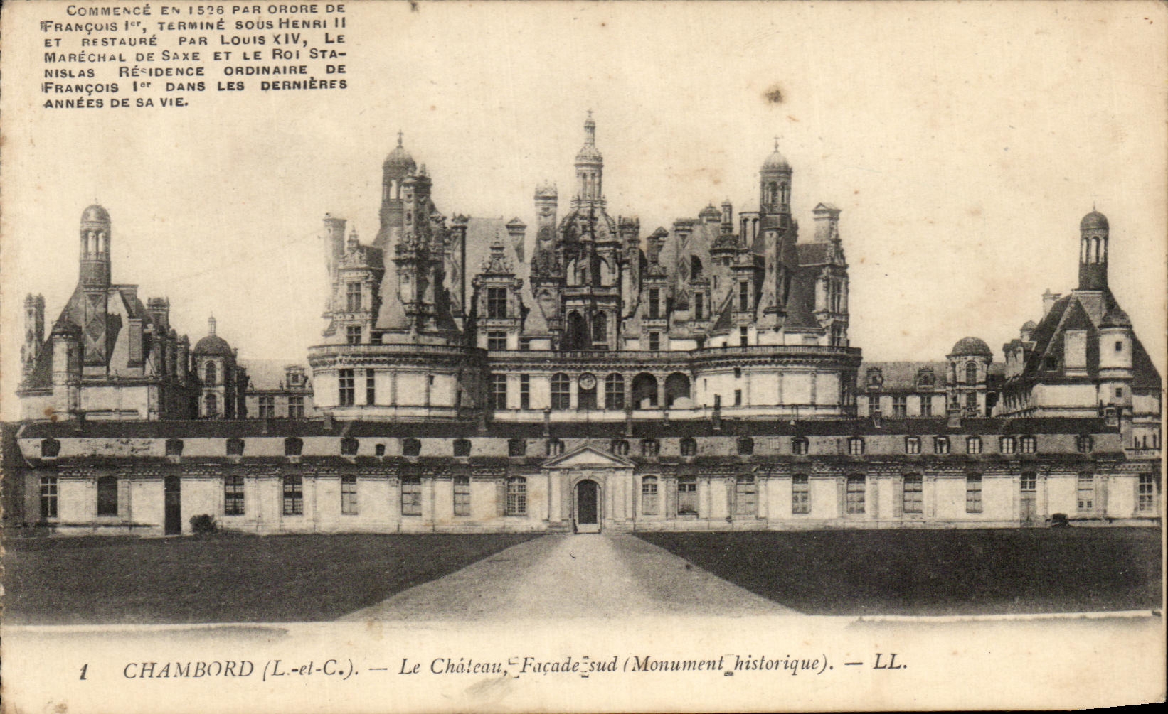 CPA Chambord Le Chateau Facade sud