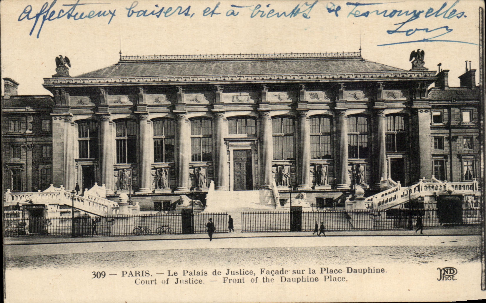 CPA Paris Law courts Frontage on the Dauphine Place