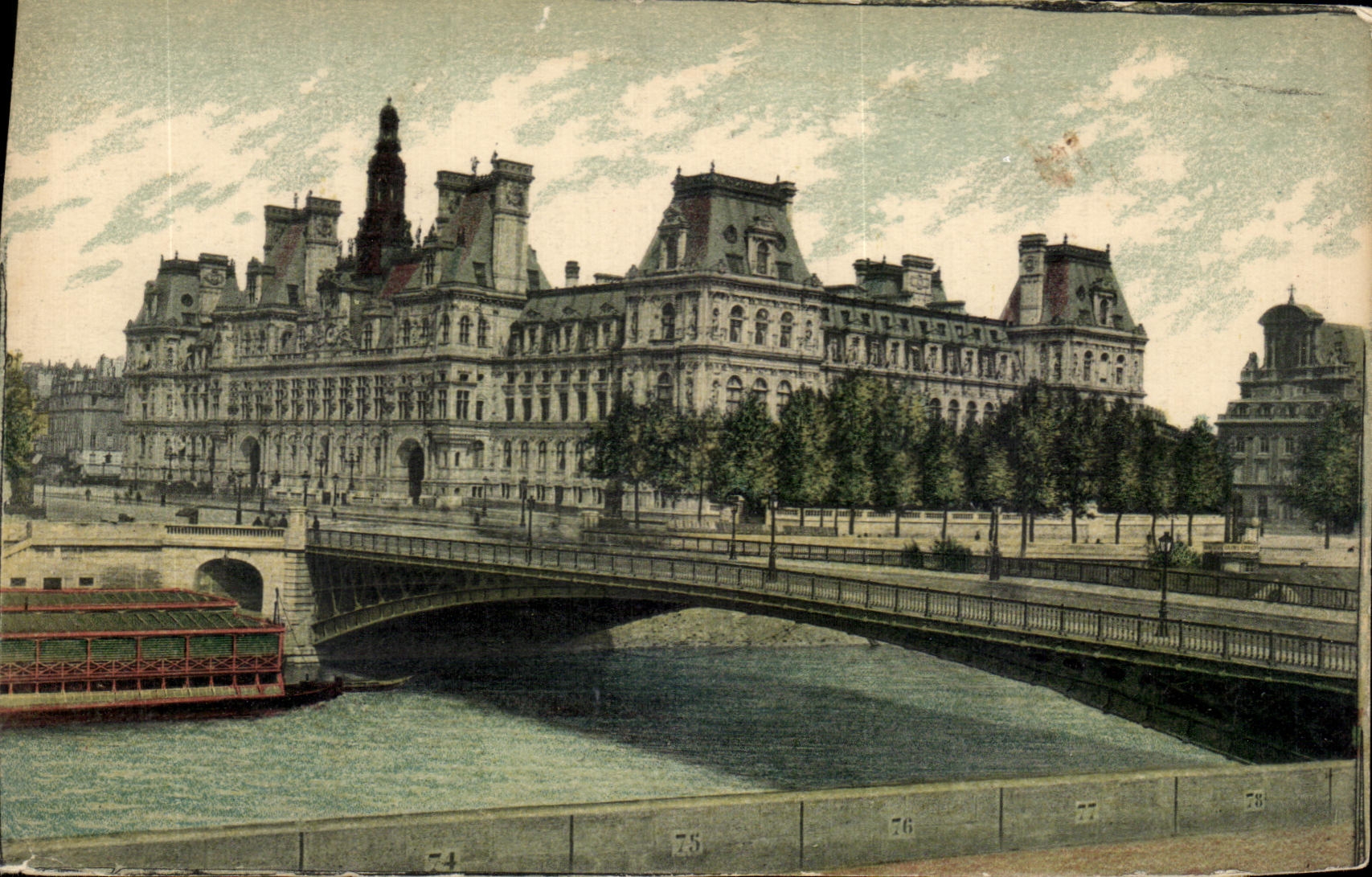 CPA Paris Town hall of Paris