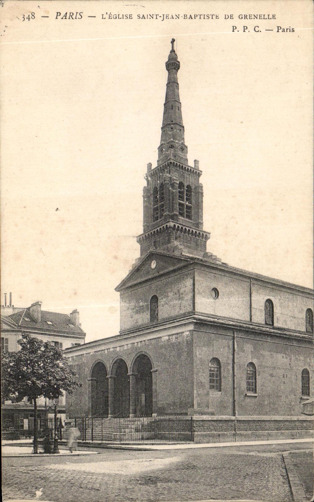 CPA Paris the Church Saint Jean Baptiste De Grenelle