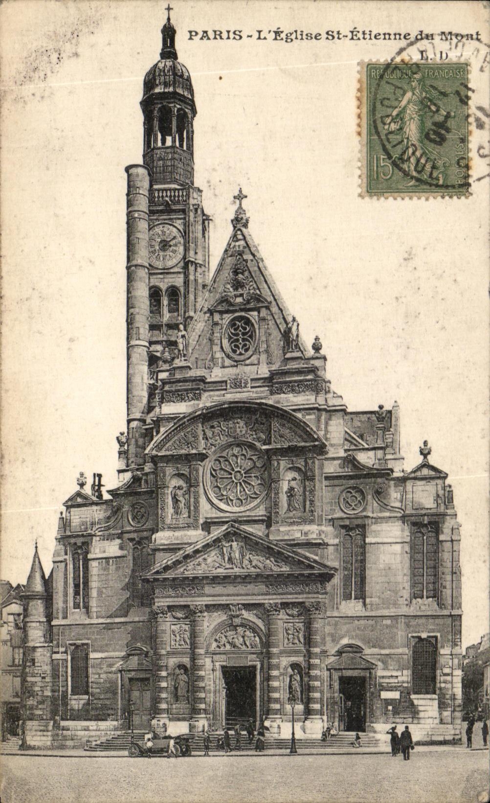 CPA Paris the Church St Etienne of the Mount