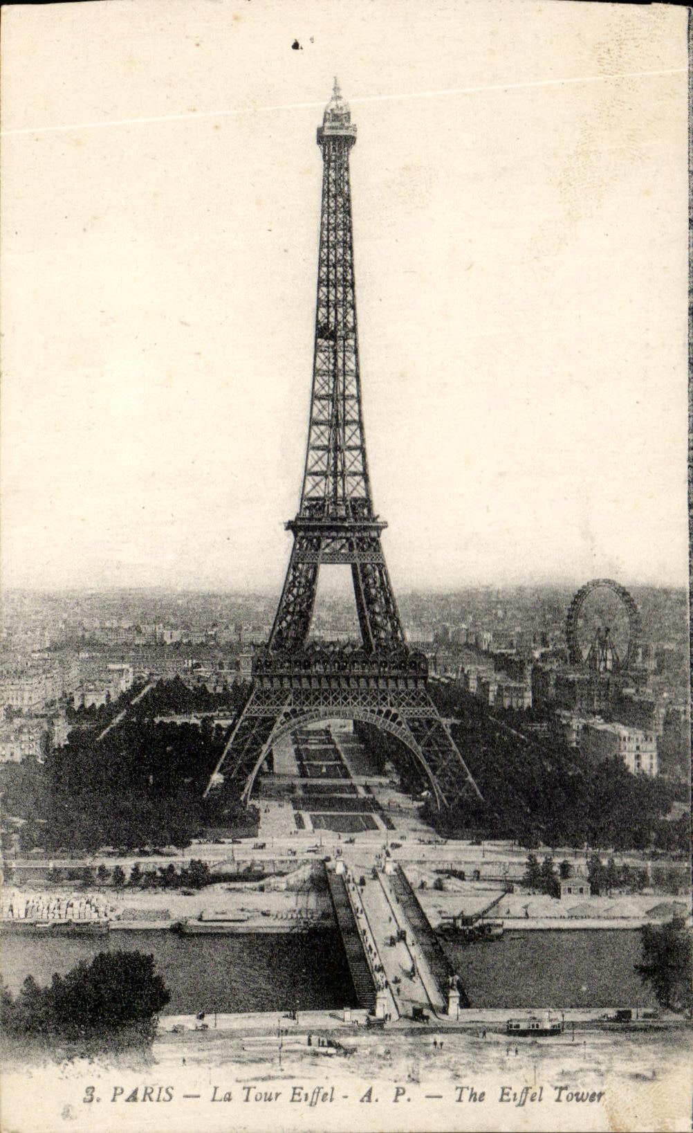 CPA Paris the Tower Eiffel The Eiffel Tower