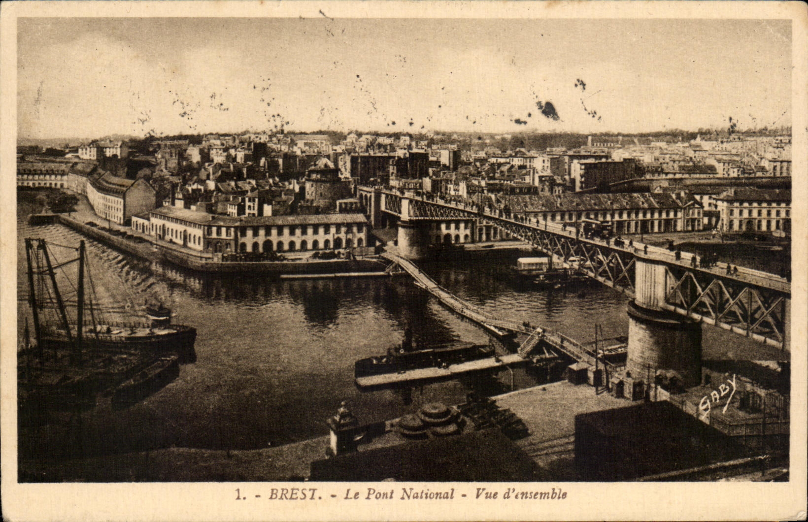 CPA Brest Le Pont National Vue d'ensemble