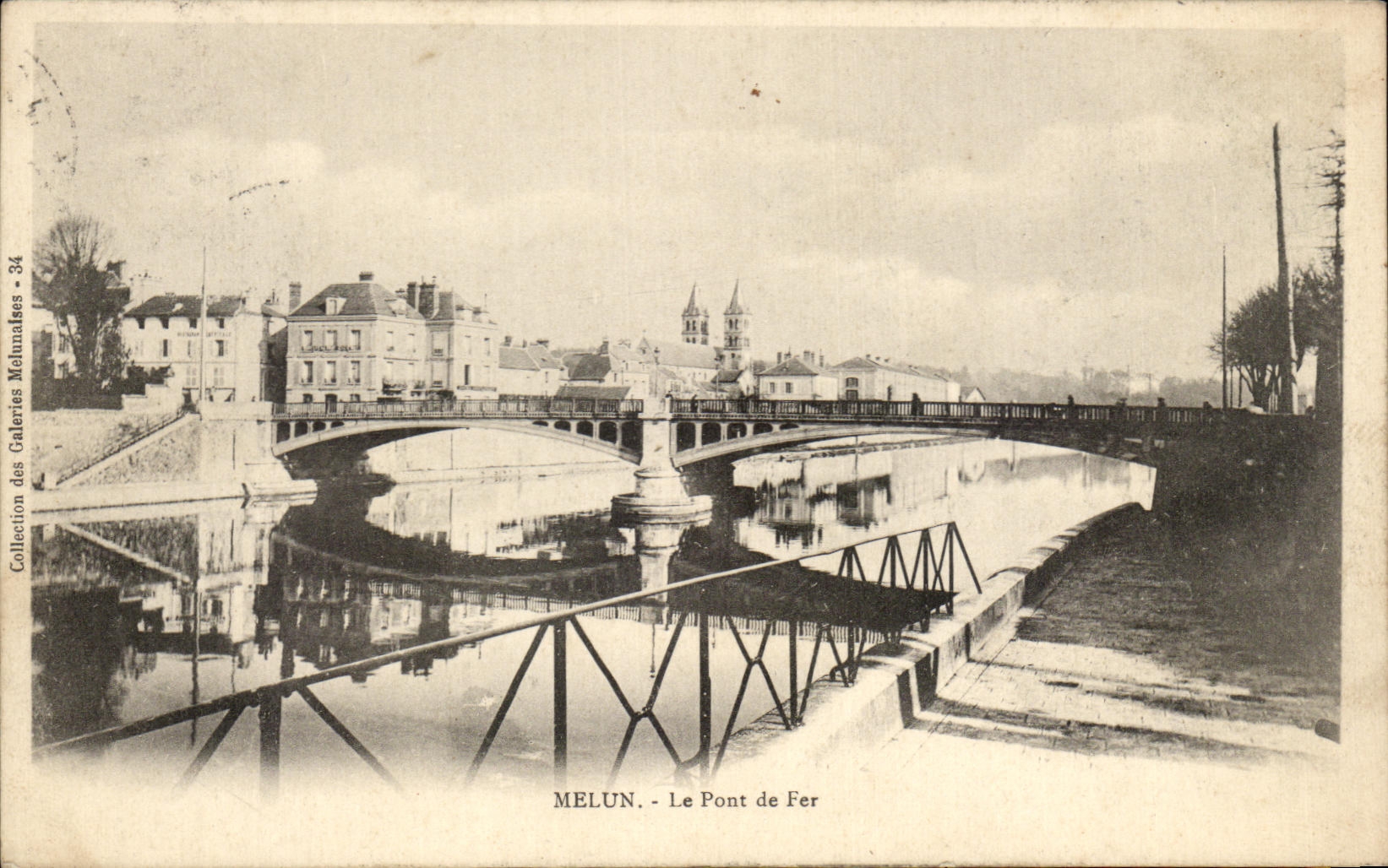 CPA Melun the Iron Bridge