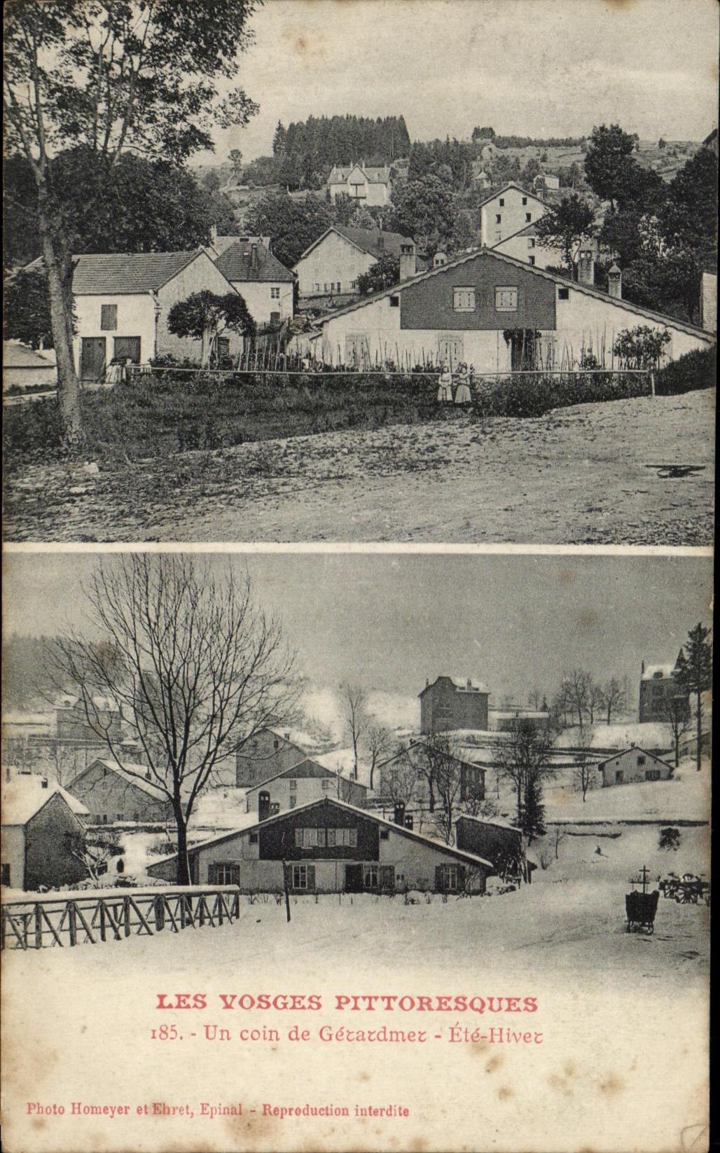 CPA Les Vosges Pittoresques Un coin de Gerardmer Ete Hiver