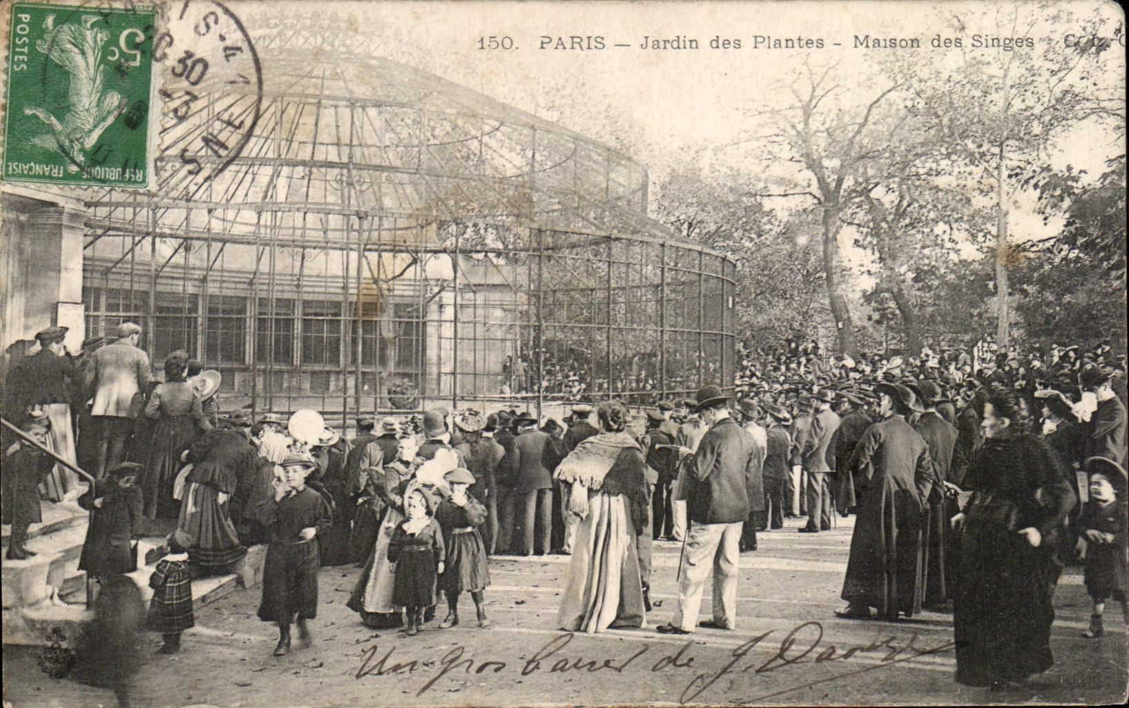 CPA Paris Botanical garden House of the Monkeys Monkey Zoo