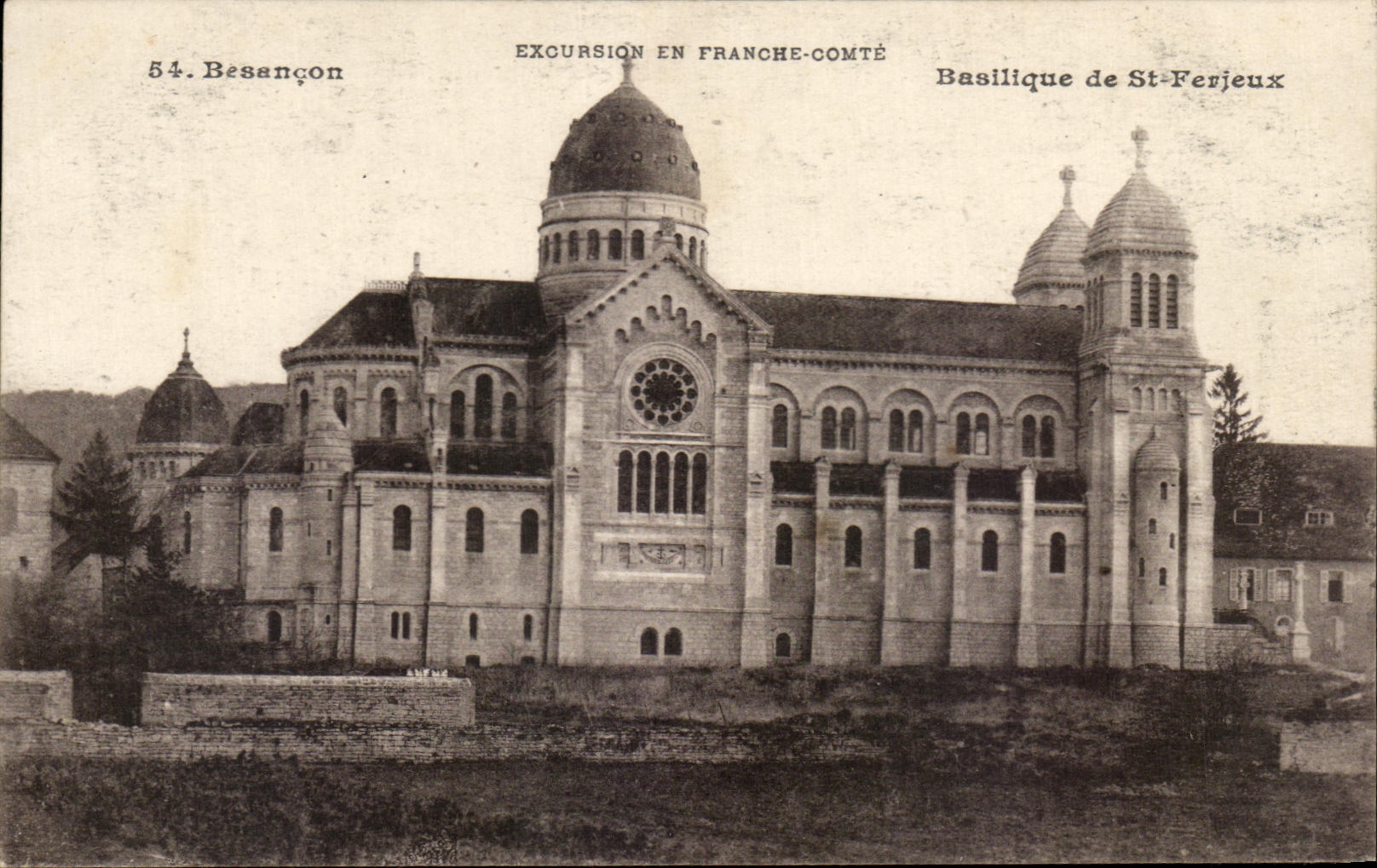 CPA Besancon Excursion En Franche Comte Basilique de St Ferieux