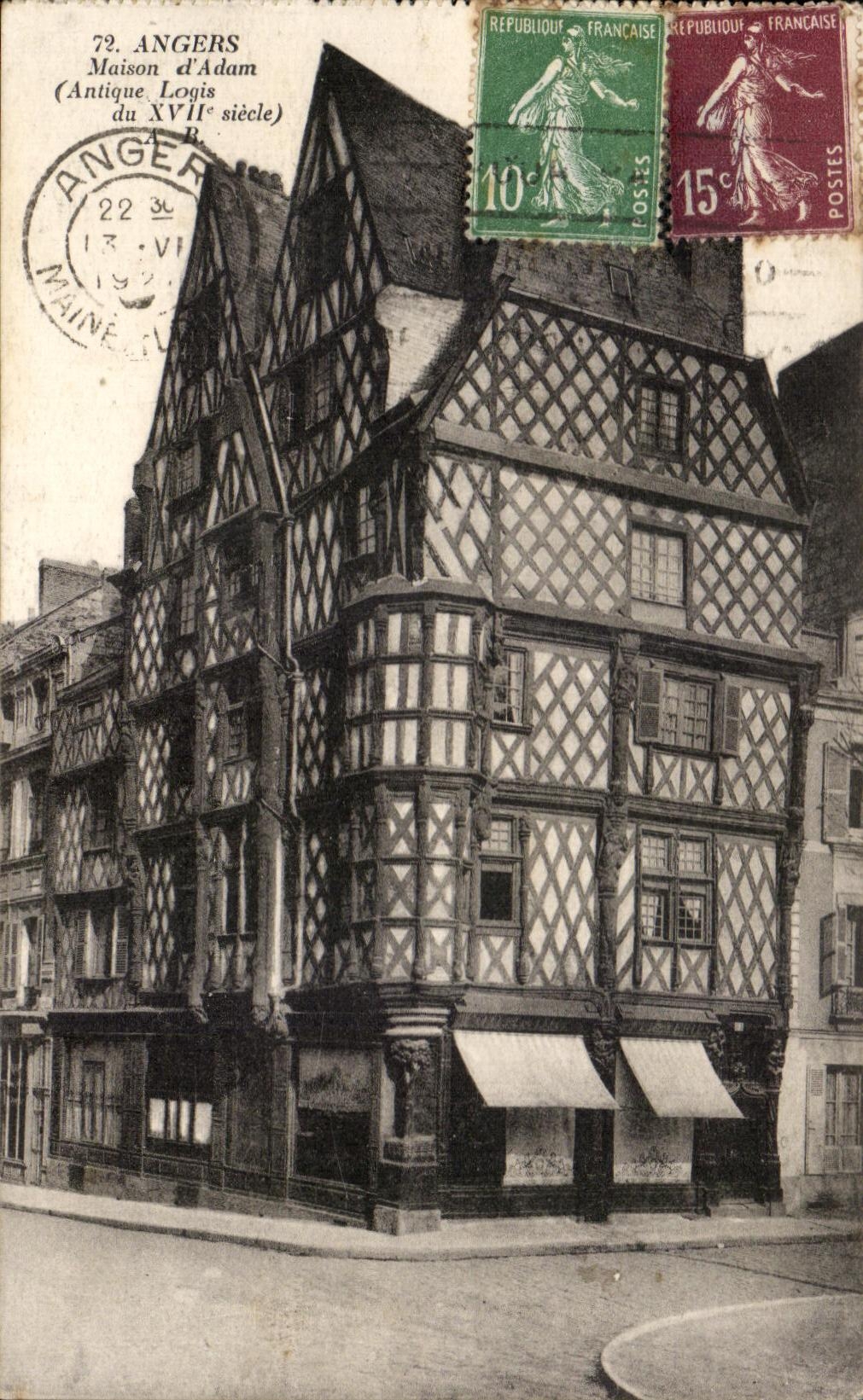 CPA Angers Maison d'Adam