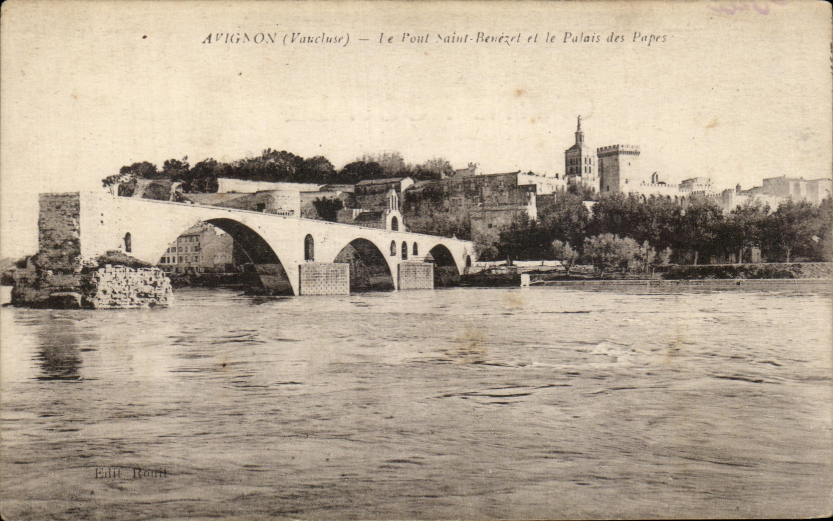 CPA Avignon el santo Benezet del puente y el paladar de los papas