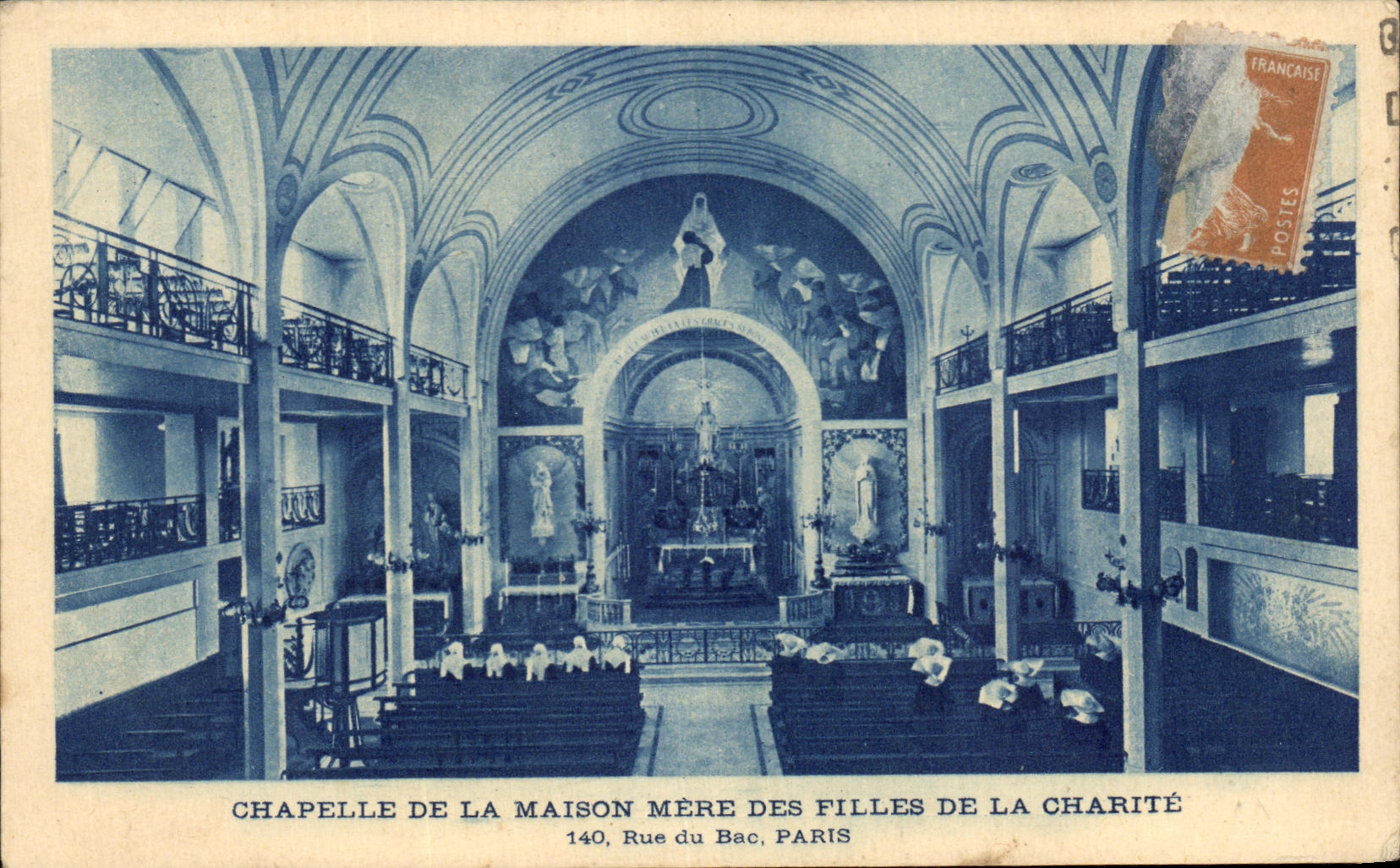 CPA Vault Of the Head office Of the Girls Of Paris Charity