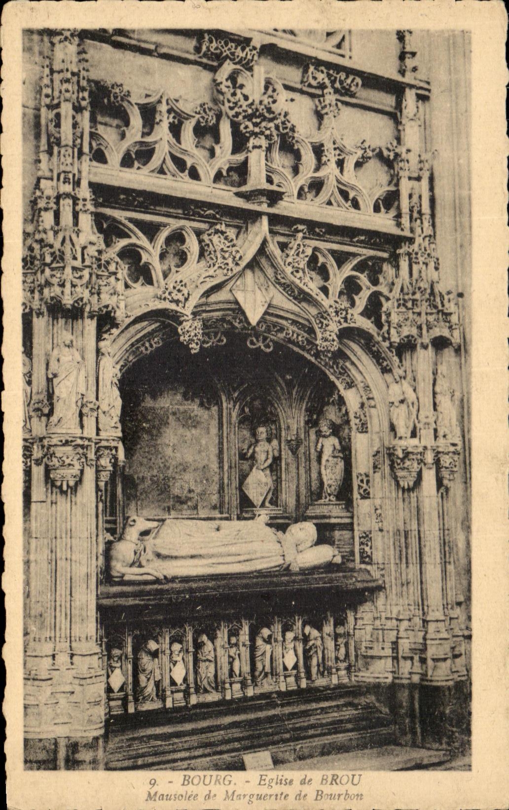 CPA Bourg Eglise de Brou Mausolee de Marguerite de Bourbom