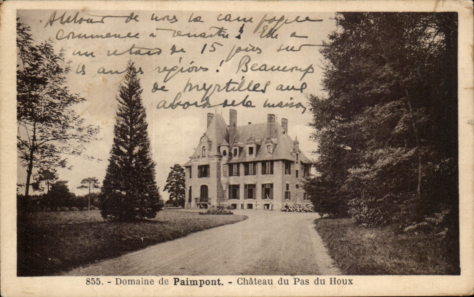 CPA Field of Paimpont Castle of the Step of Houx