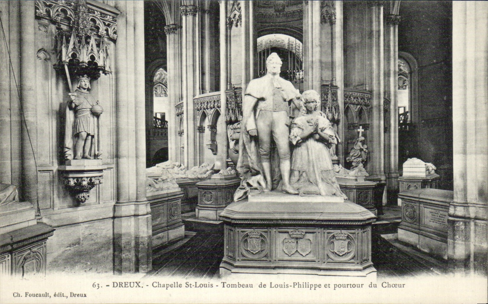 Tumba de St Louis de la camara acorazada de CPA Dreux de Louis Felipe