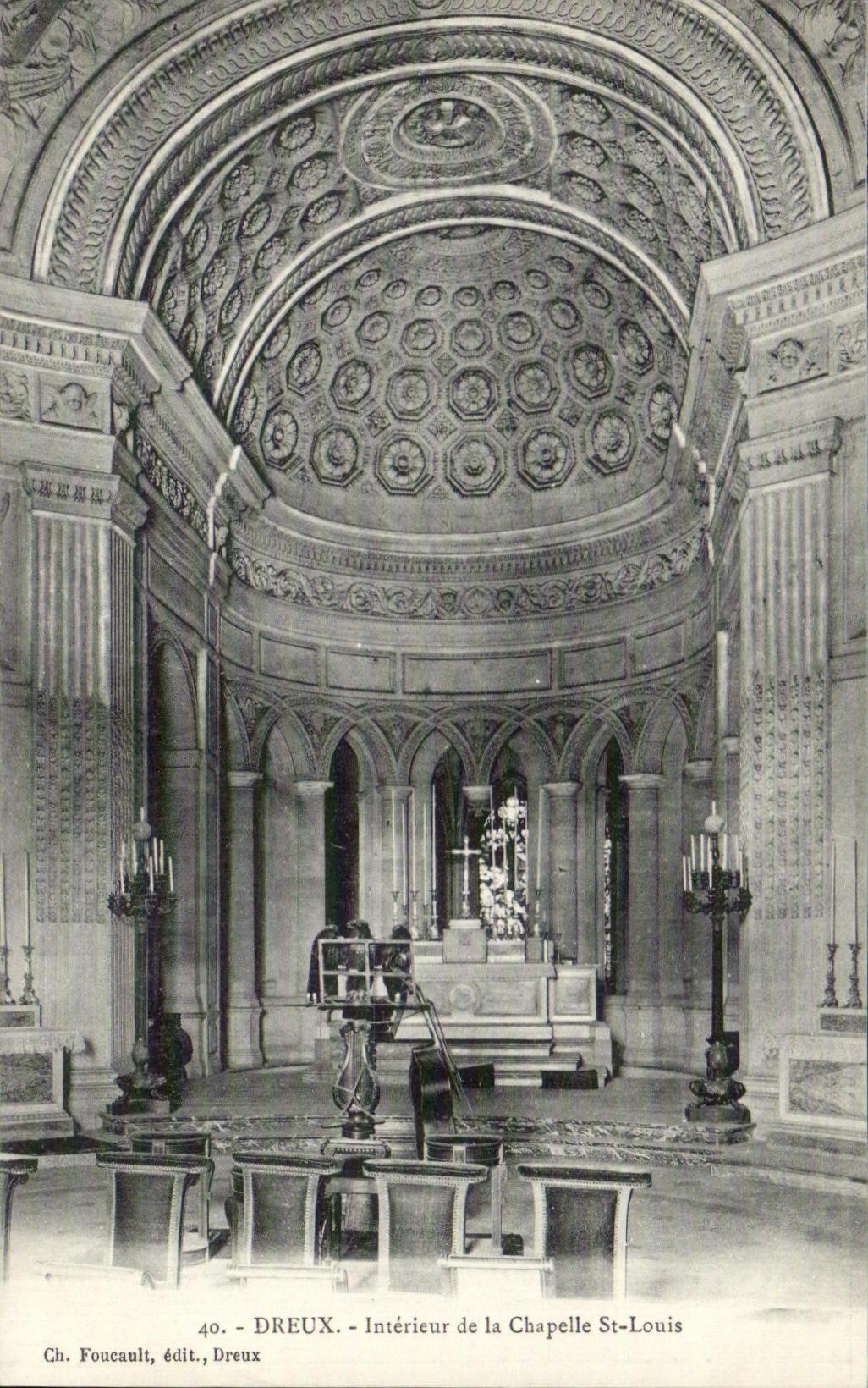 CPA Dreux interior de la camara acorazada St Louis