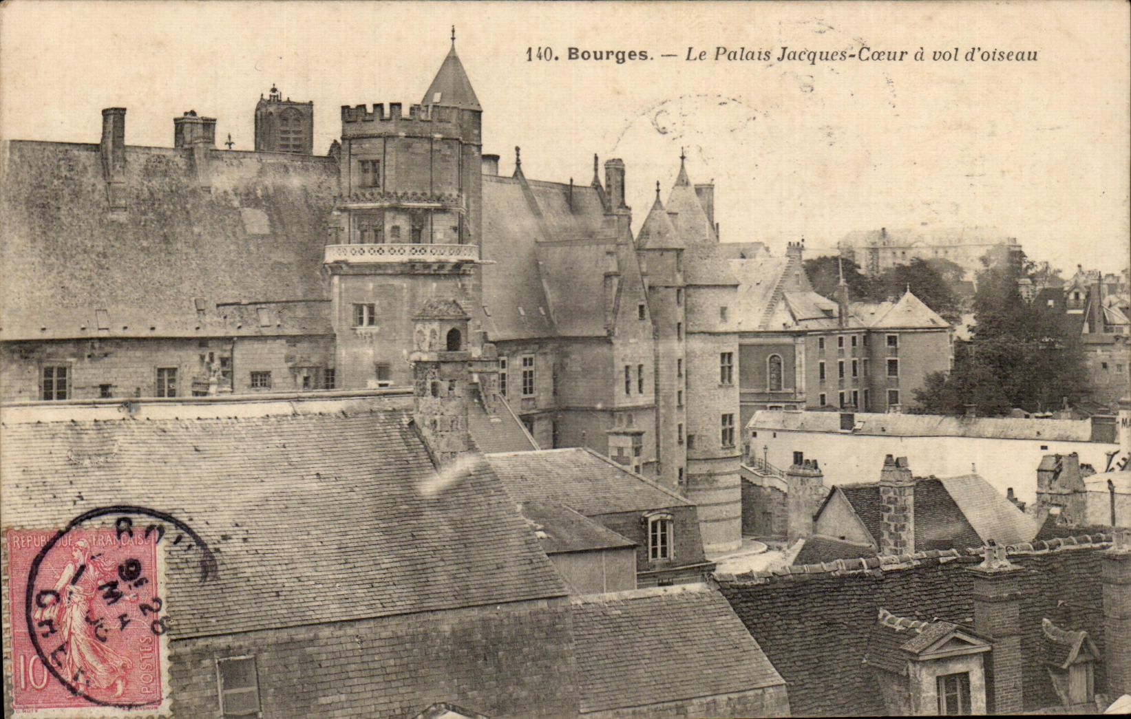 CPA Bourges que el corazon de Palate Jacques como el cuervo vuela