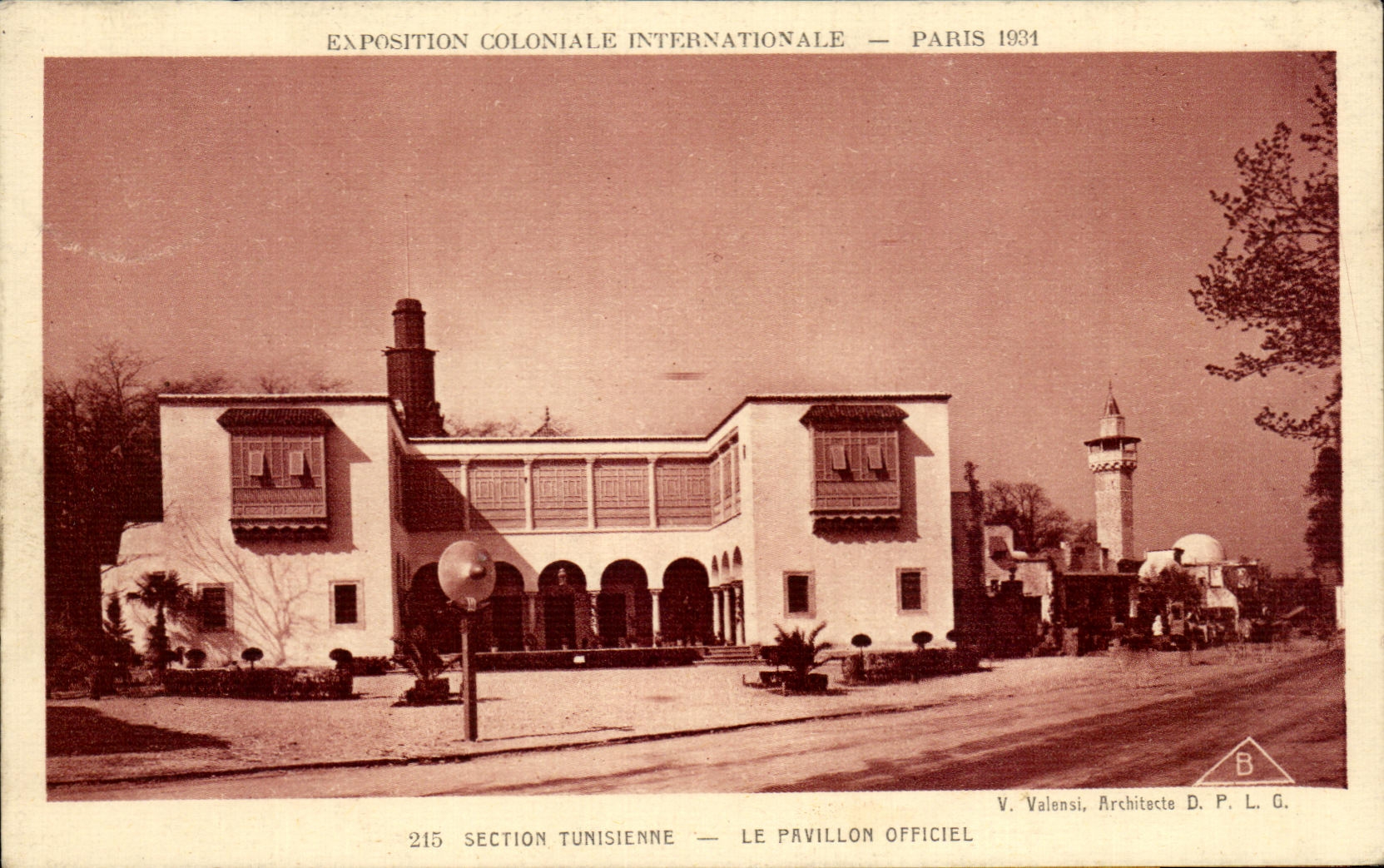 CPA Tunisienre Section the Official House Fair colonial international Paris 1931