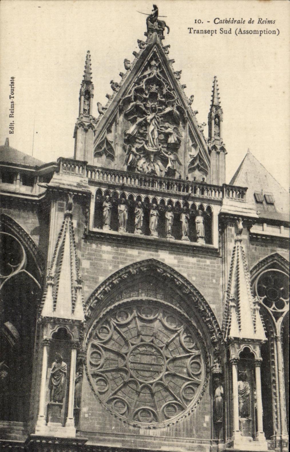 CPA Cathedral of Rheims Southern Transept
