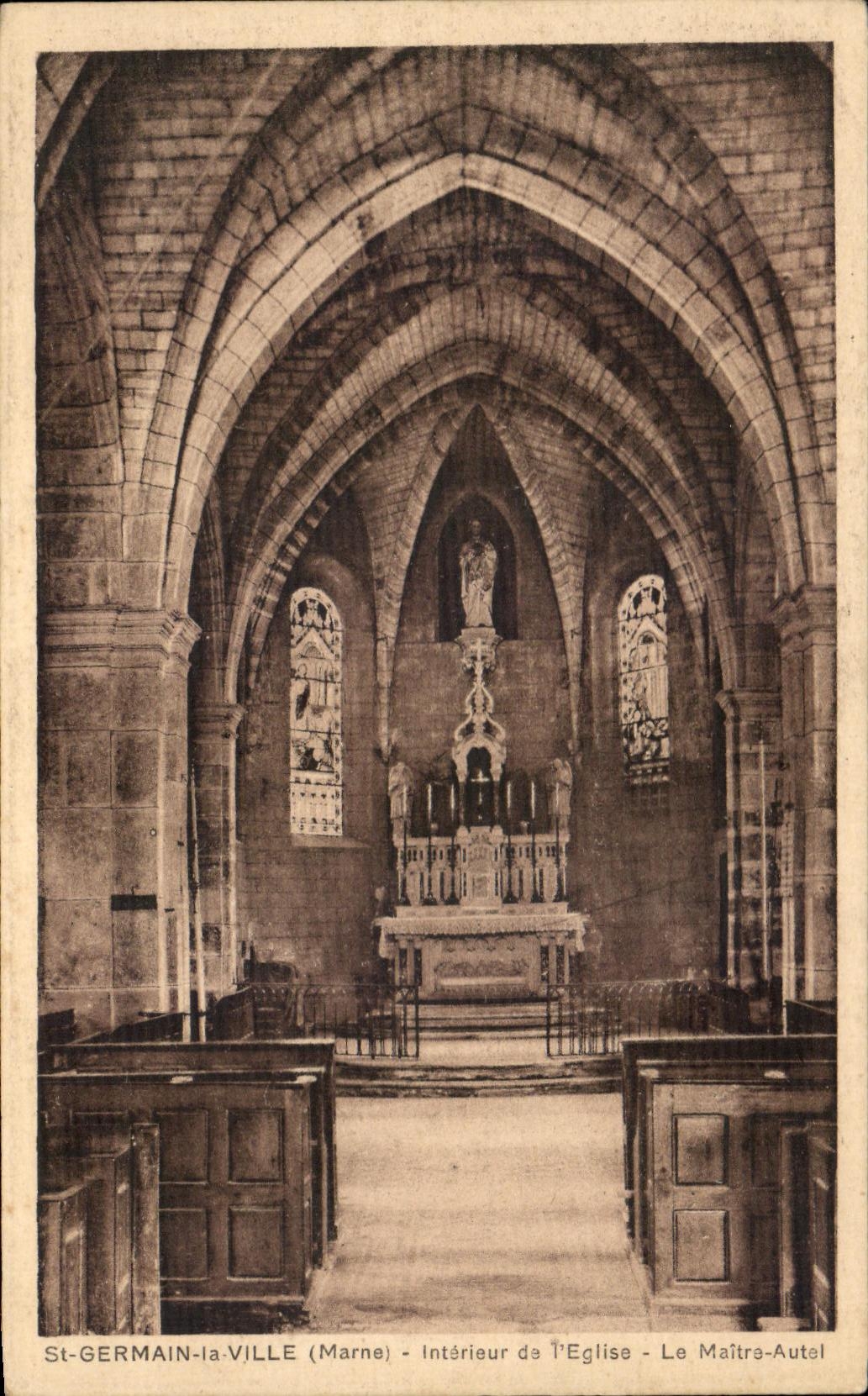 CPA German St the Interior City of the Church the Master Furnace bridge