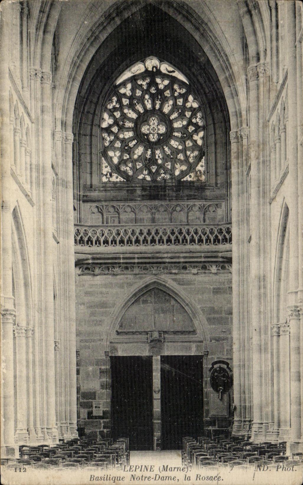 CPA Lepine Notre Dame Basilica the Rosette