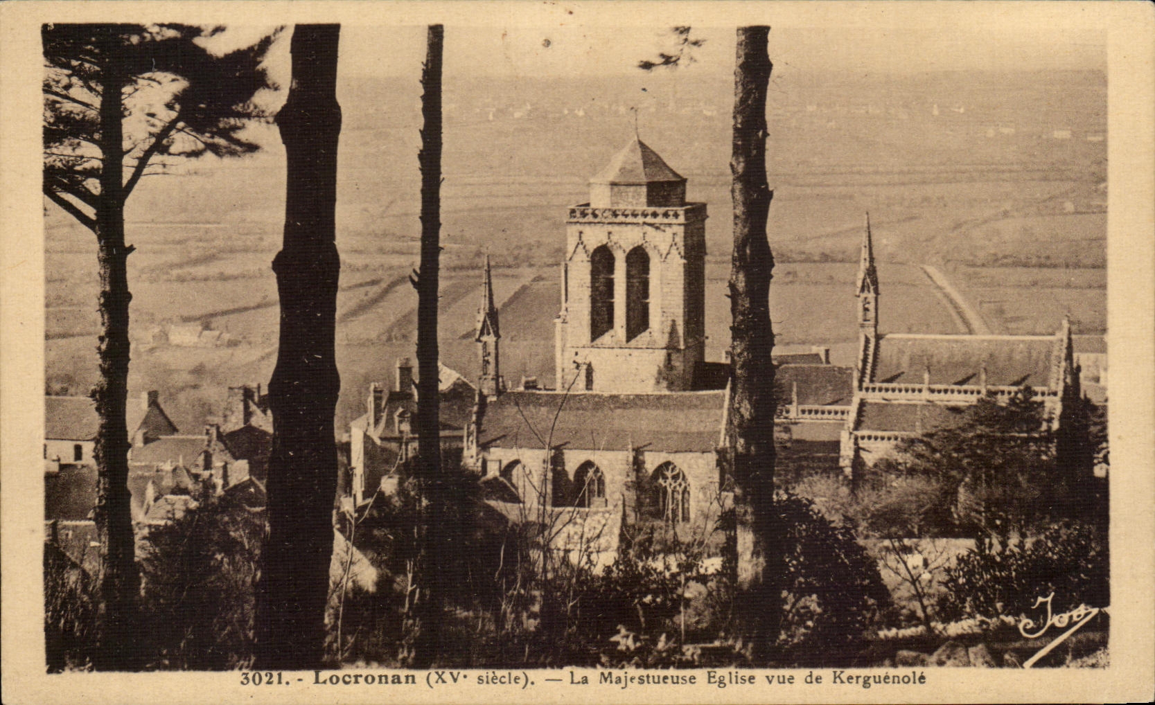 CPA Locronan the Majestic Church Seen of Kerguenole