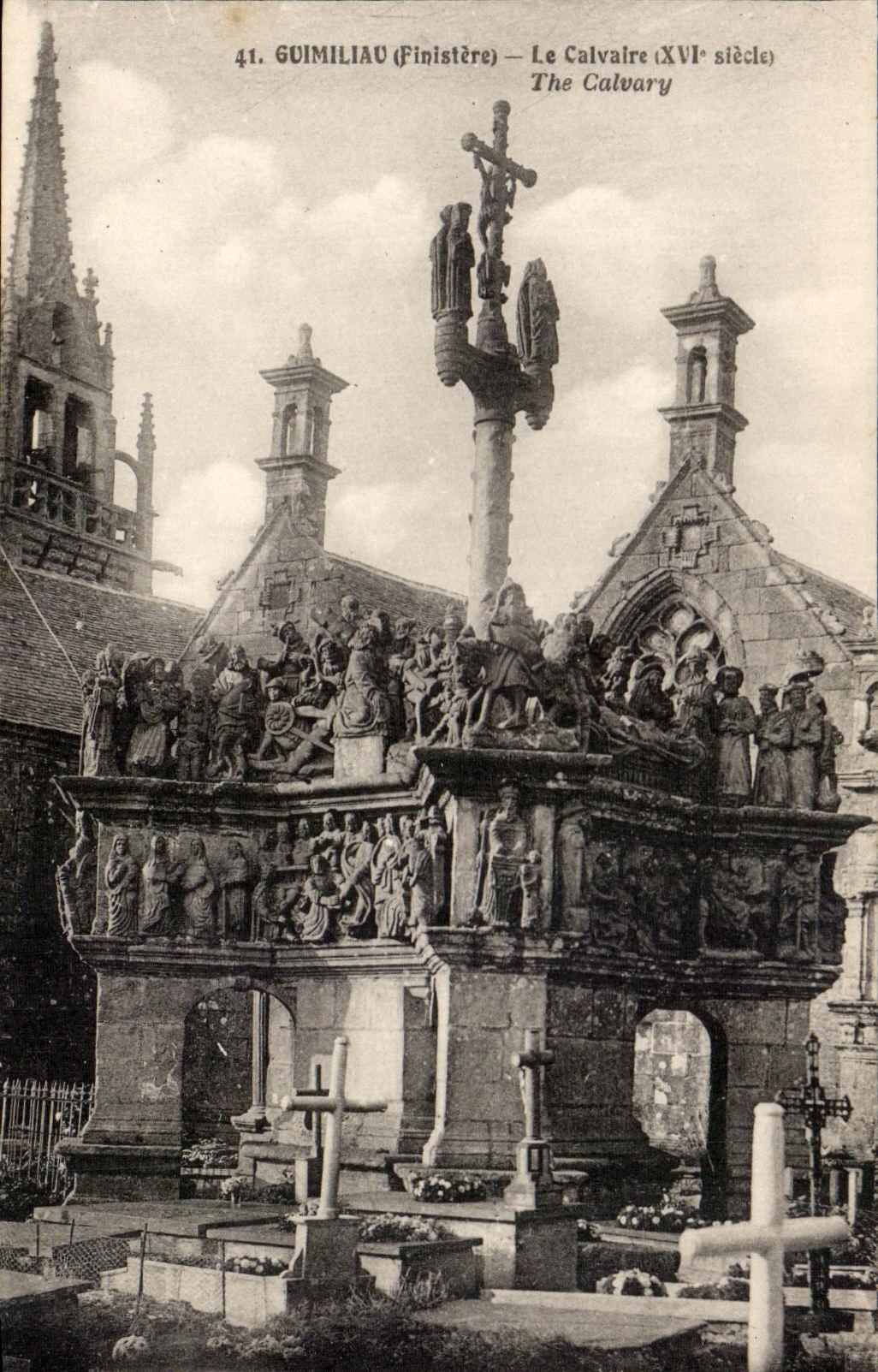 CPA Guimiliau Le Calvalre The Calvary