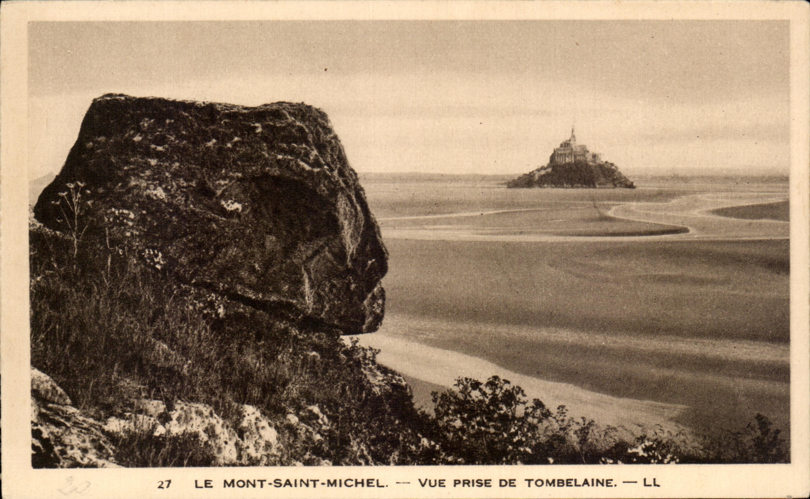 CPA Le Mont Saint Michel Vue Prise De Tombelaine