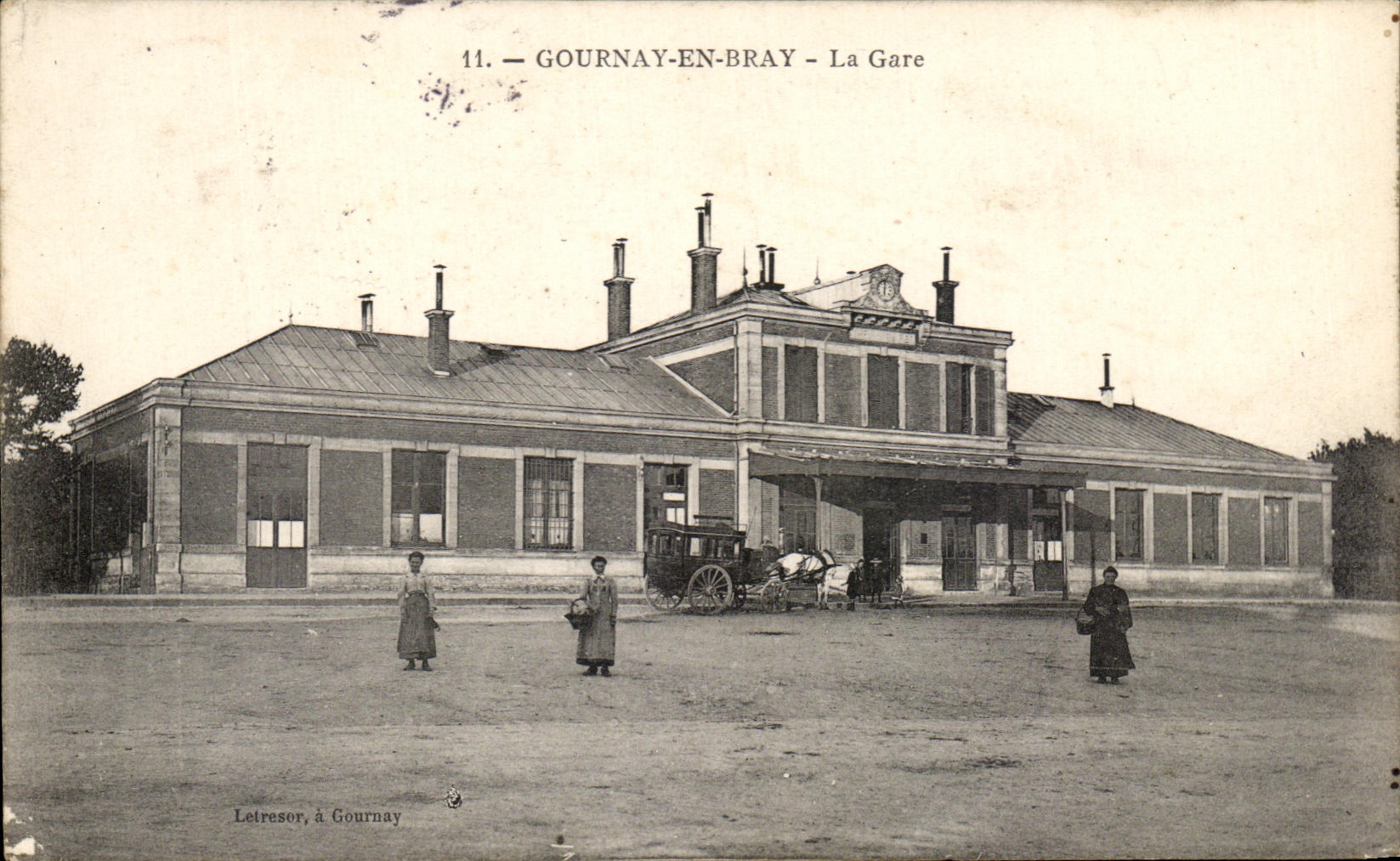 CPA Gournay In Bray Train station
