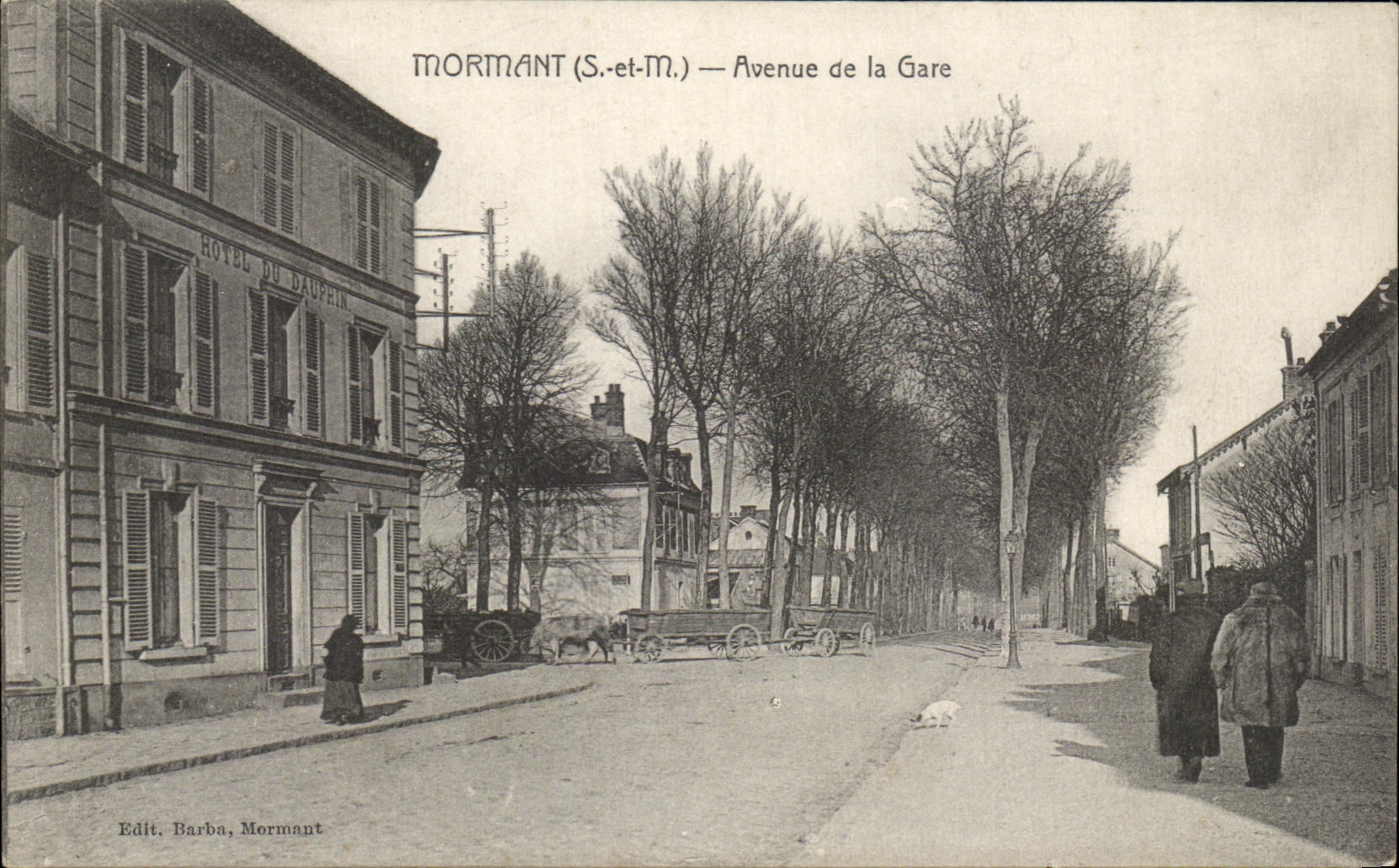 CPA Mormant Avenue of the Station