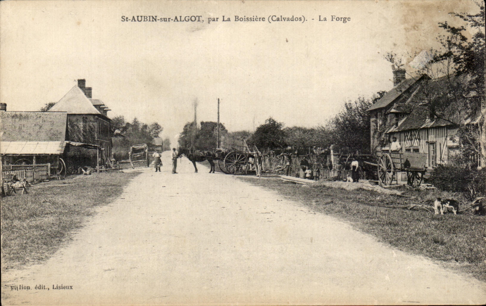 CPA St Aubin on Algot by Boissiere the Forging mill