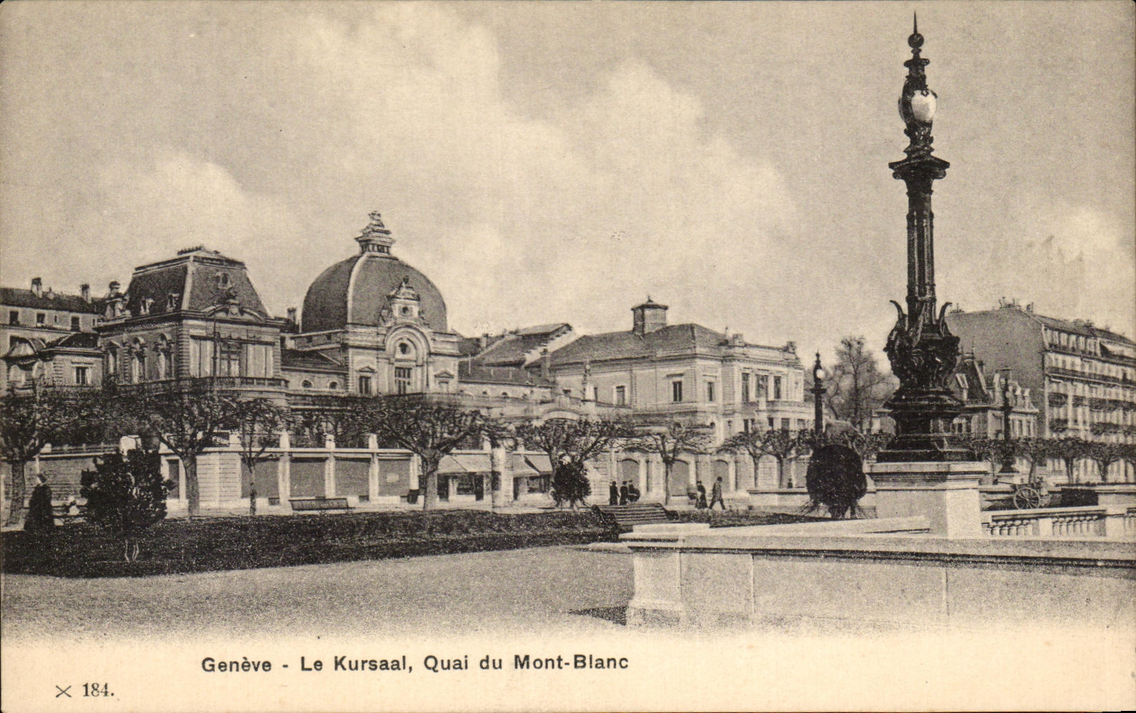 CPA Geneva Kursaal Quay of Mont Blanc