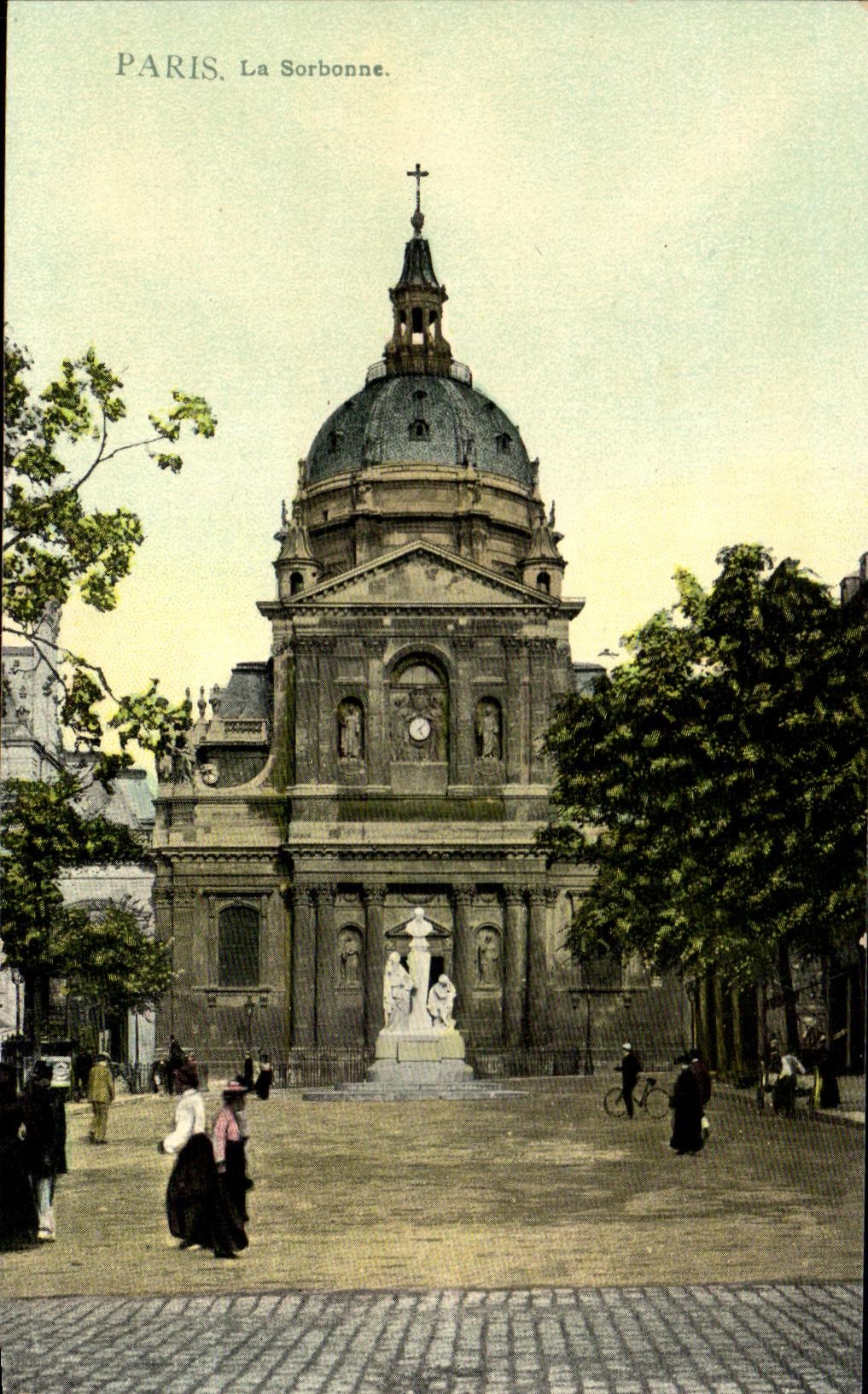 CPA Paris La Sorbonne (carte toilee)