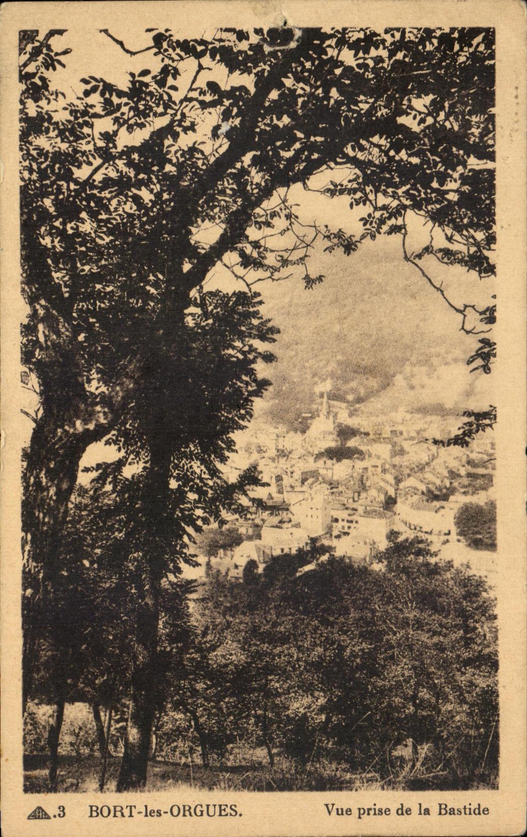 CPA Bort Les Orgues Vue Prise De La Bastide