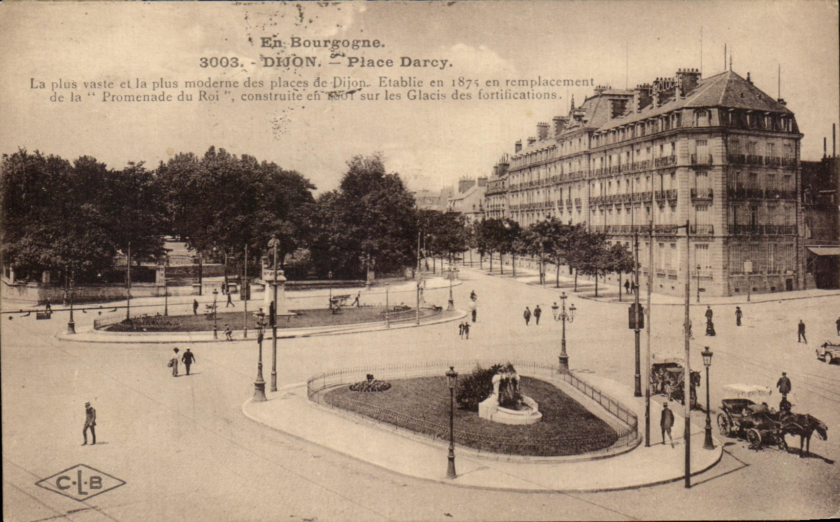 CPA En Bourgogne Dijon Place Darcy