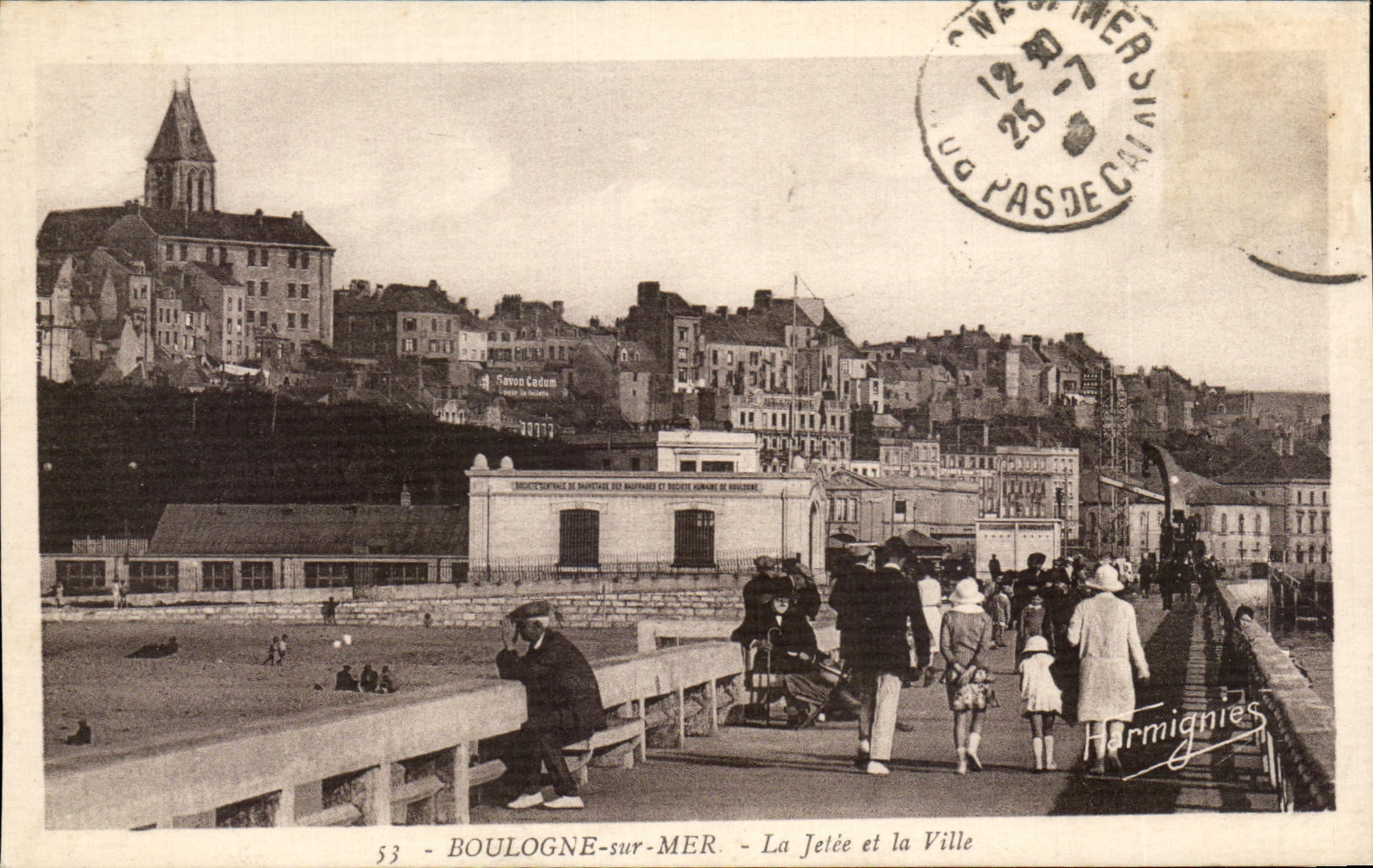 CPA Boulogne On Sea the Pier and the City