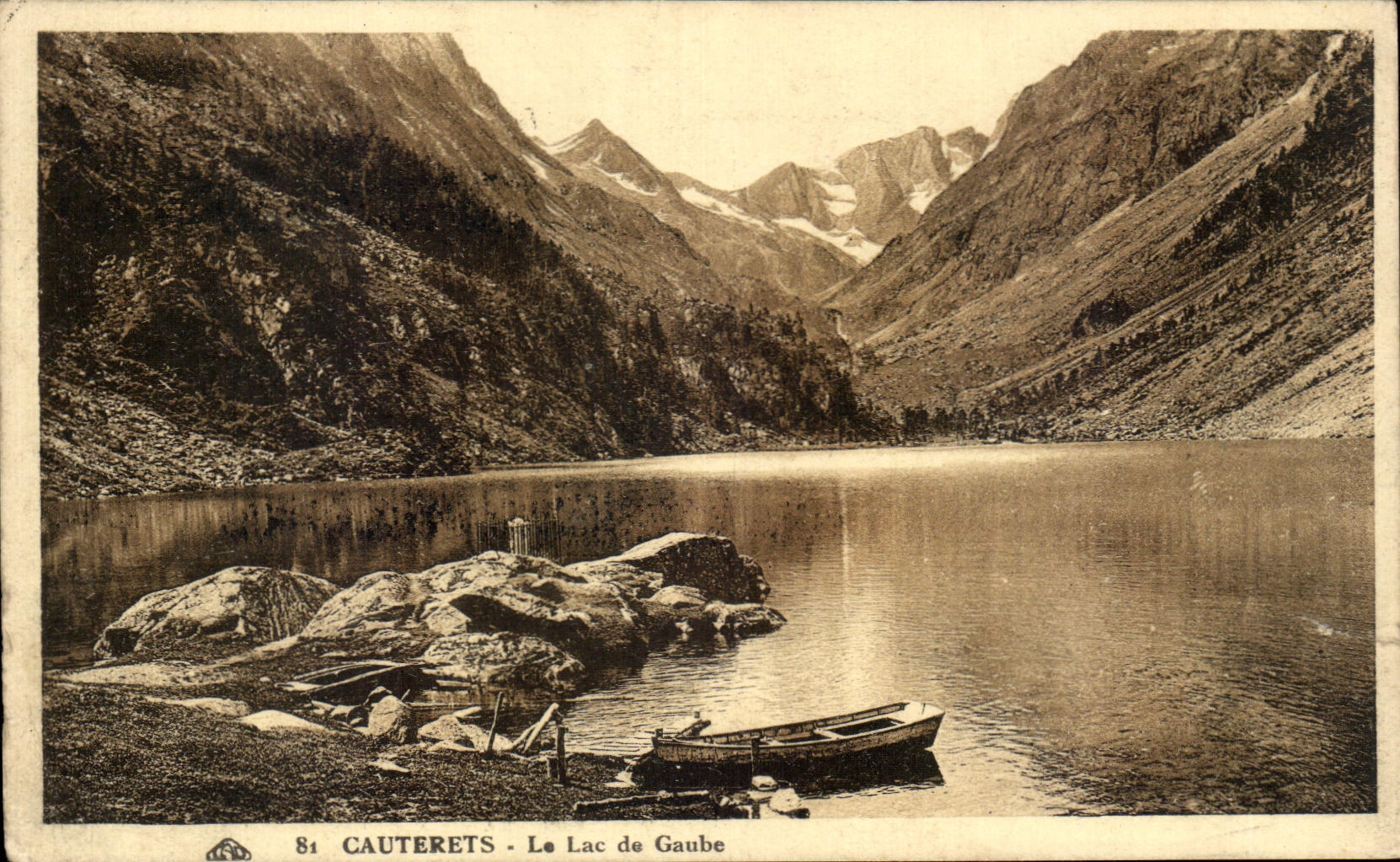 CPA Cauterets the Lake De Gaude