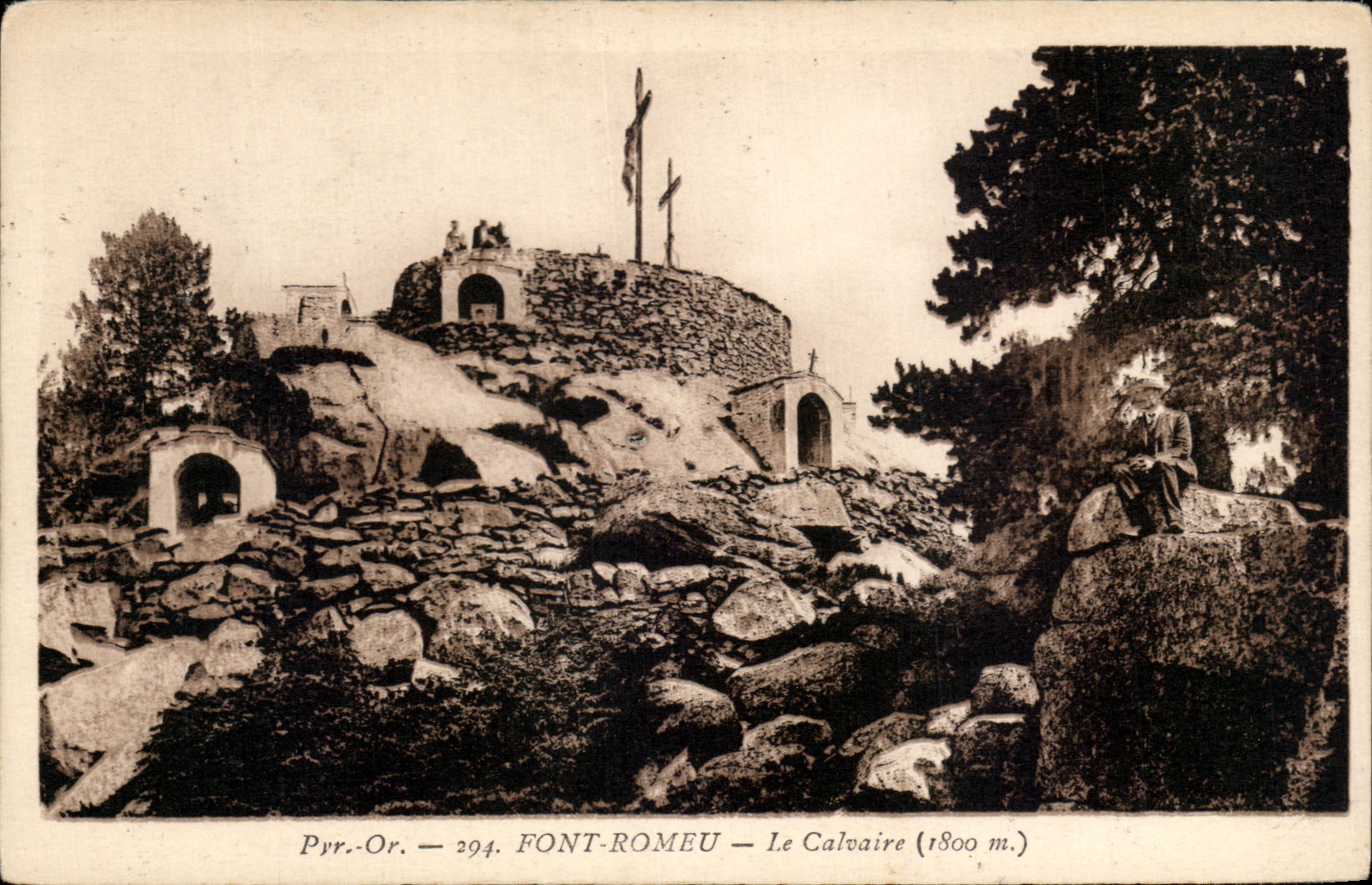 CPA Font Romeu Le Calvaire