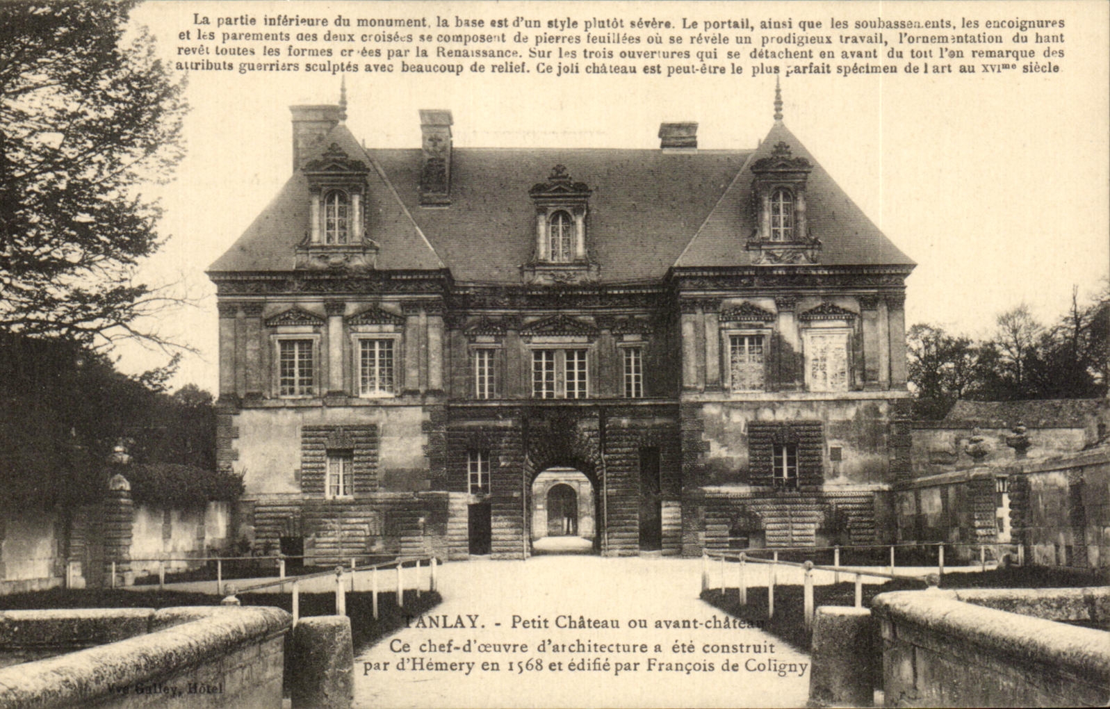 CPA Tanlay Petit Chateau ou avant chateau
