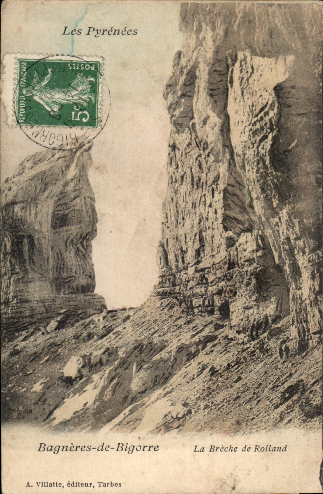 CPA Bagneres de Bigorre the Breach of Roland