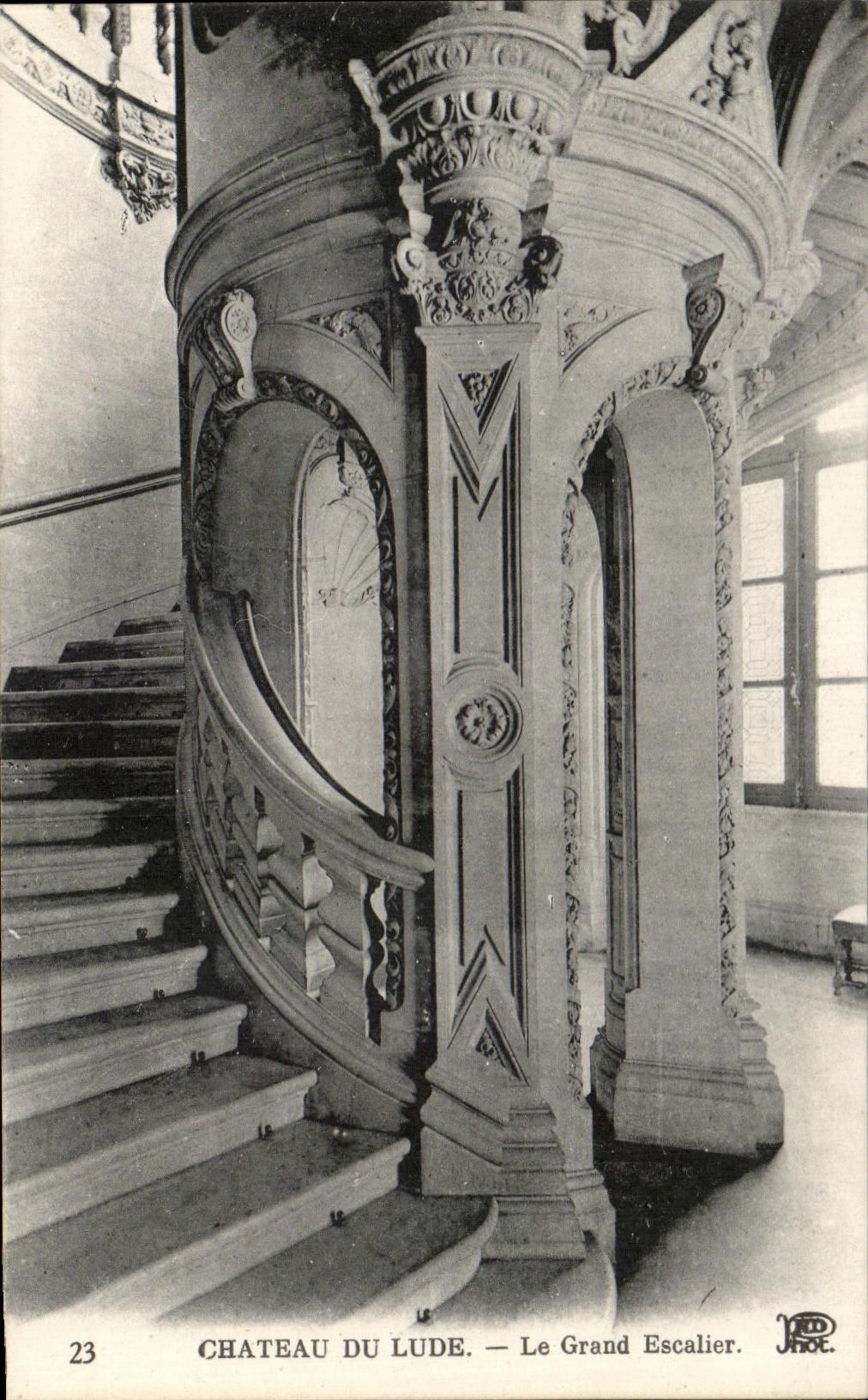 CPA Castle Of Lude the Large Staircase