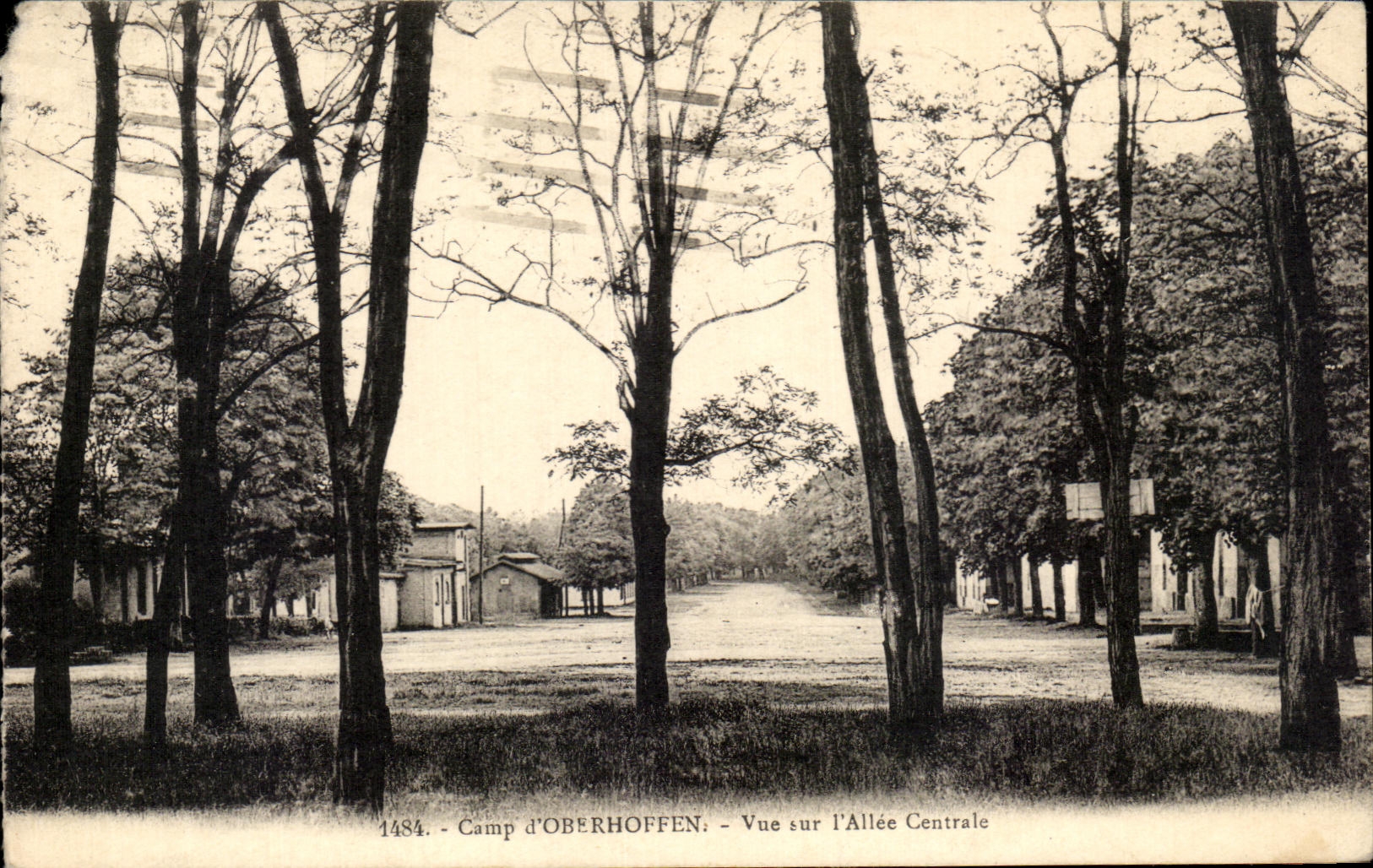 CPA Camp of Oberhoffen Seen on Allee Central Militaria