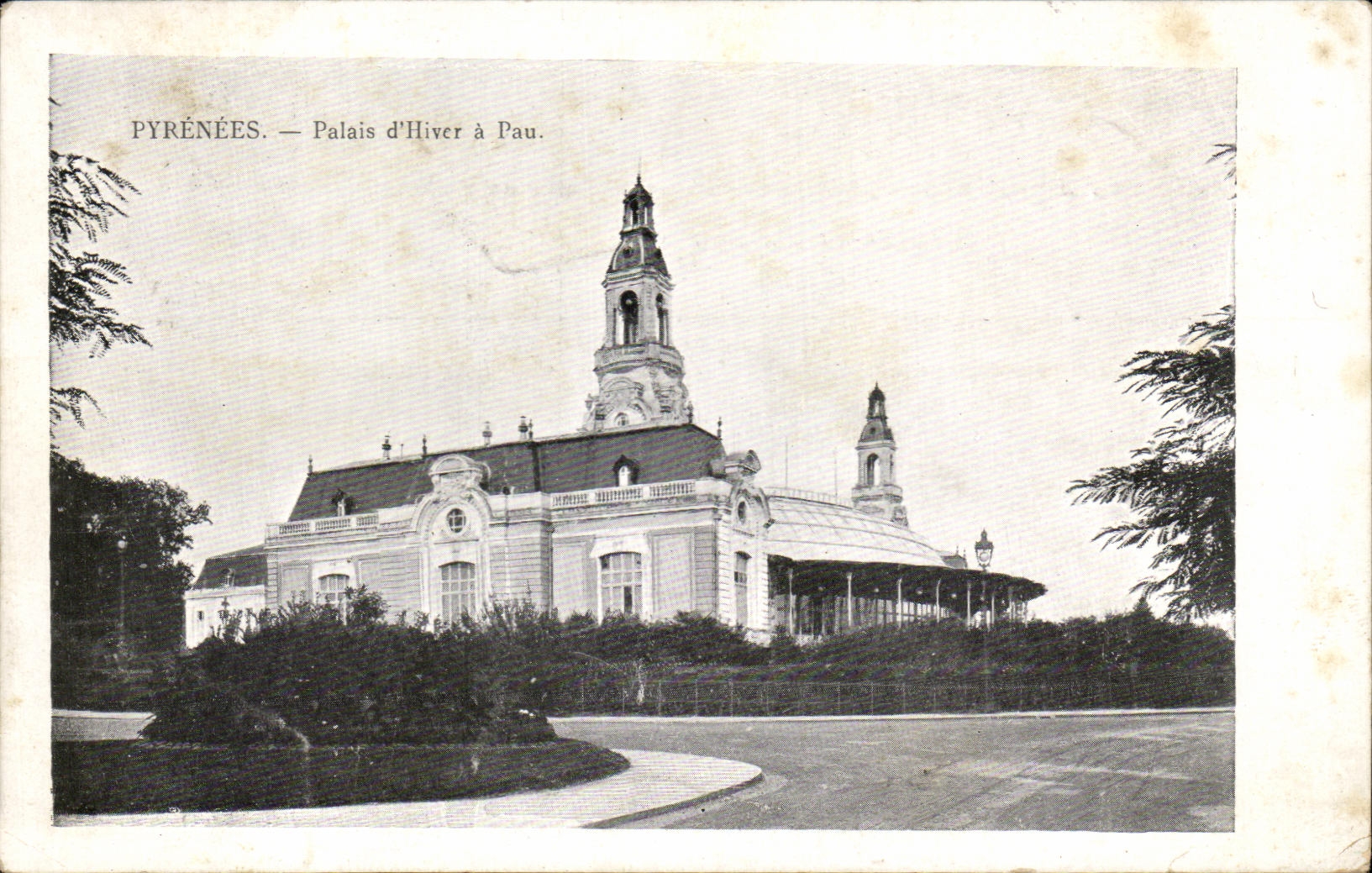 CPA the Pyrenees Palais of Winter has Pau