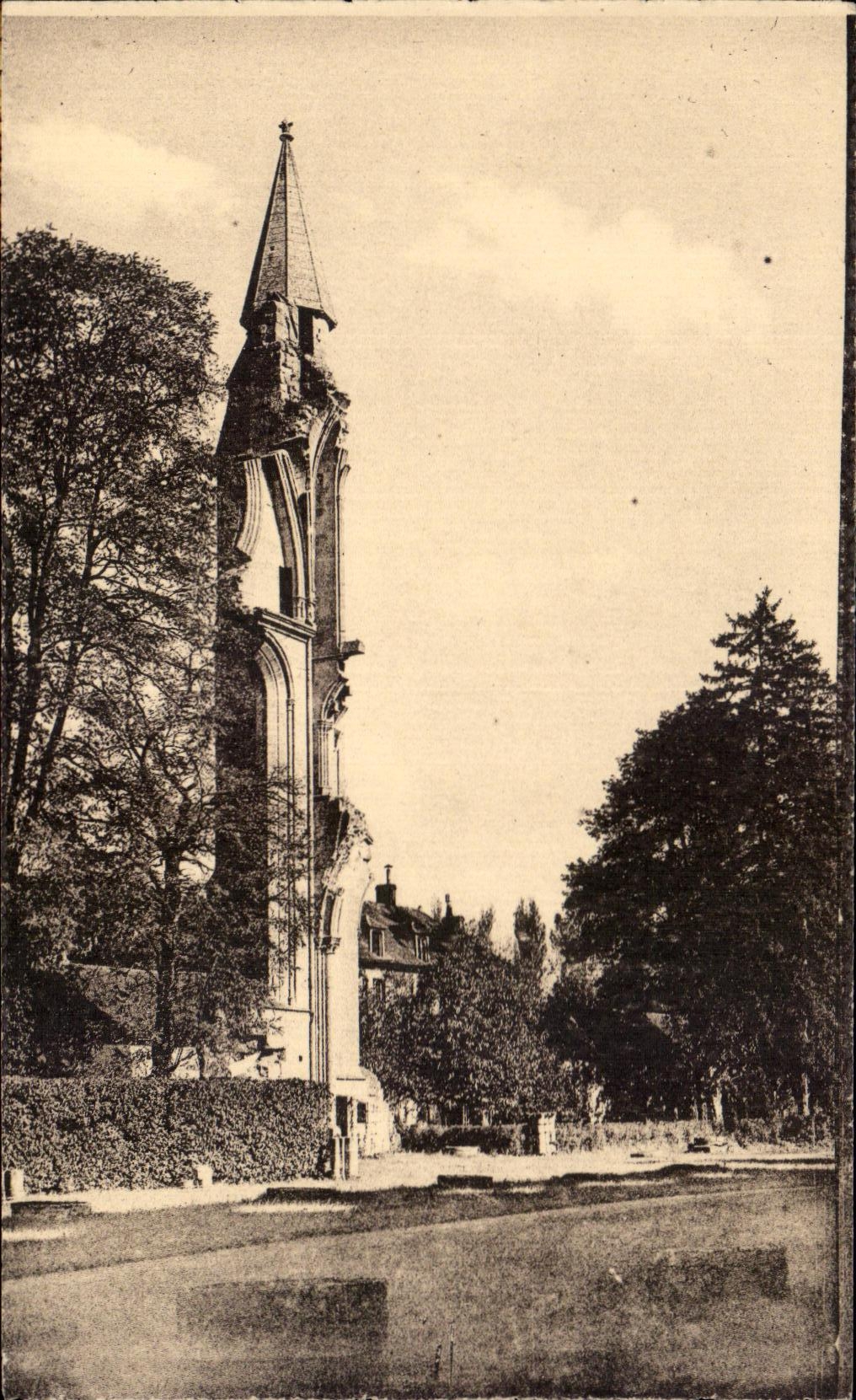 CPA Abbey of Royaument Asnibres On Oise Ruins of Abbey Toureile d' Escalier